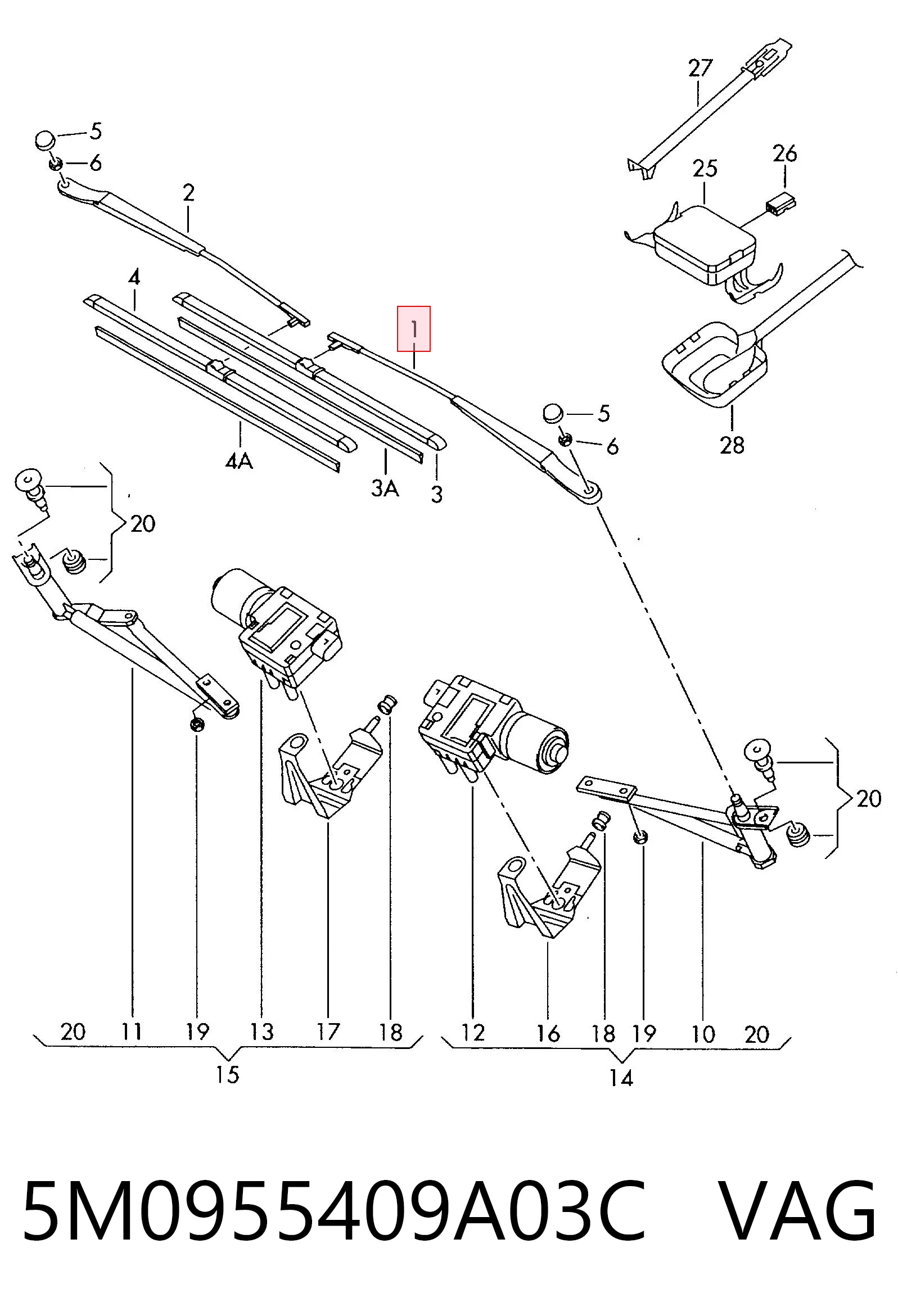 5M0955409A03C VAG