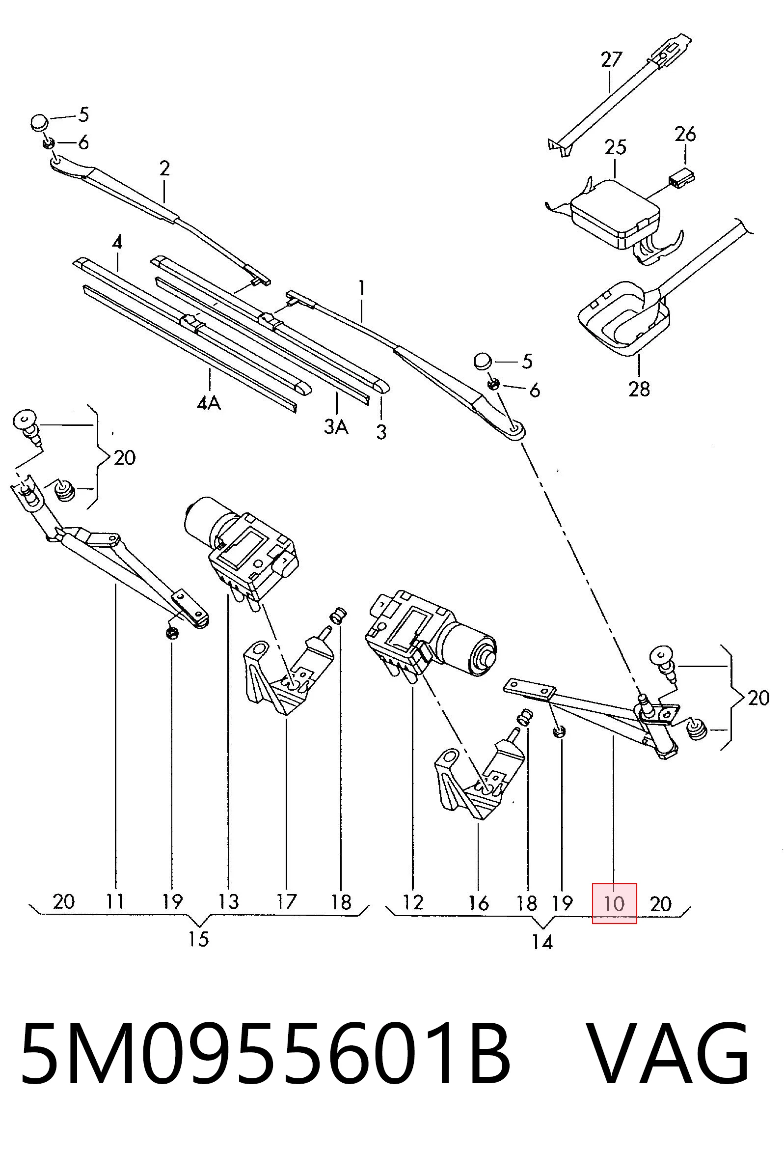 5M0955601B VAG 