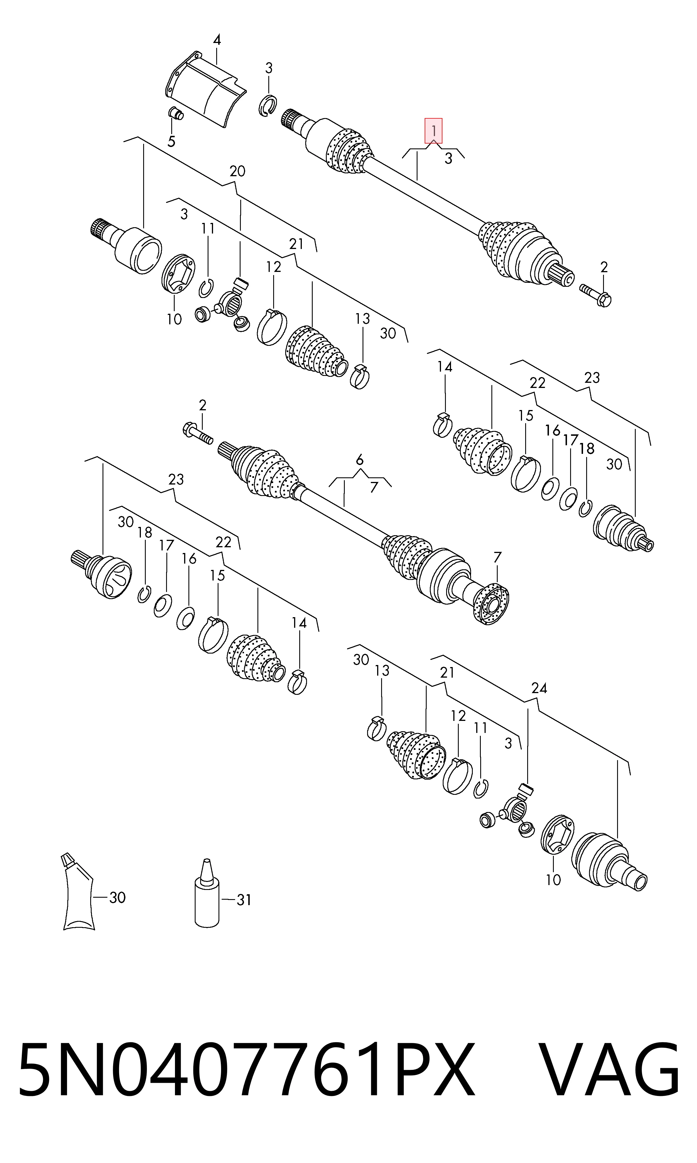 5N0407761PX VAG