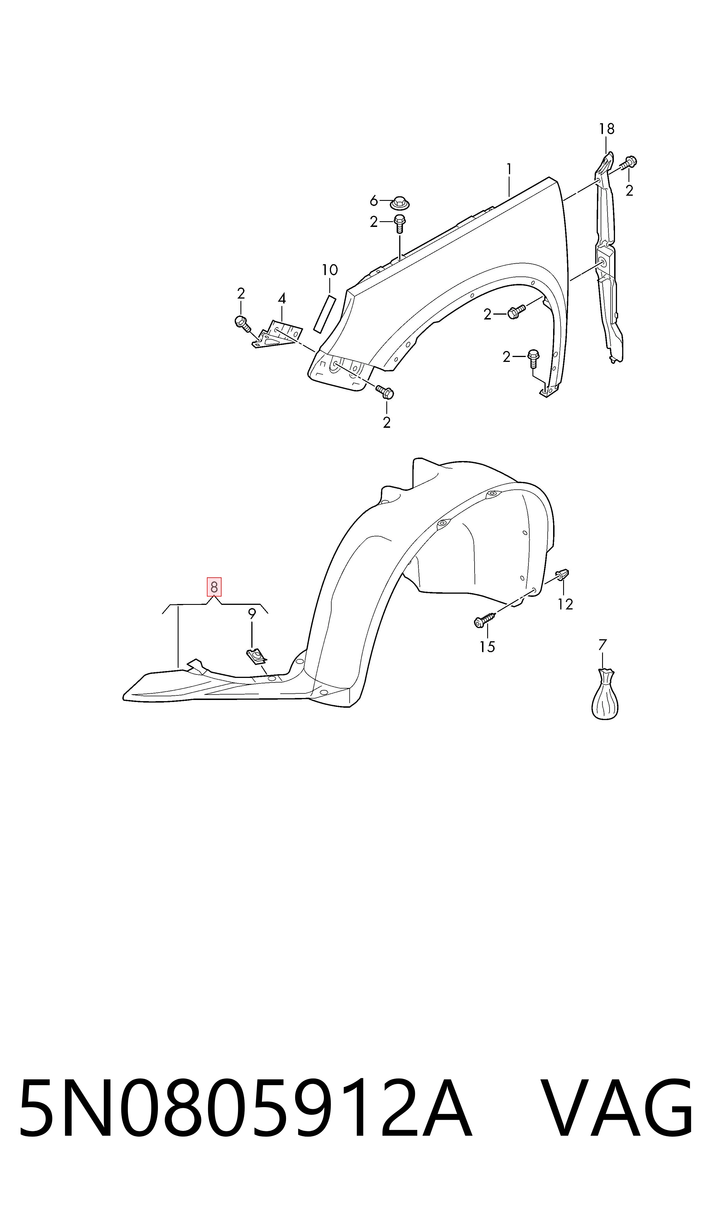 5N0805912A VAG
