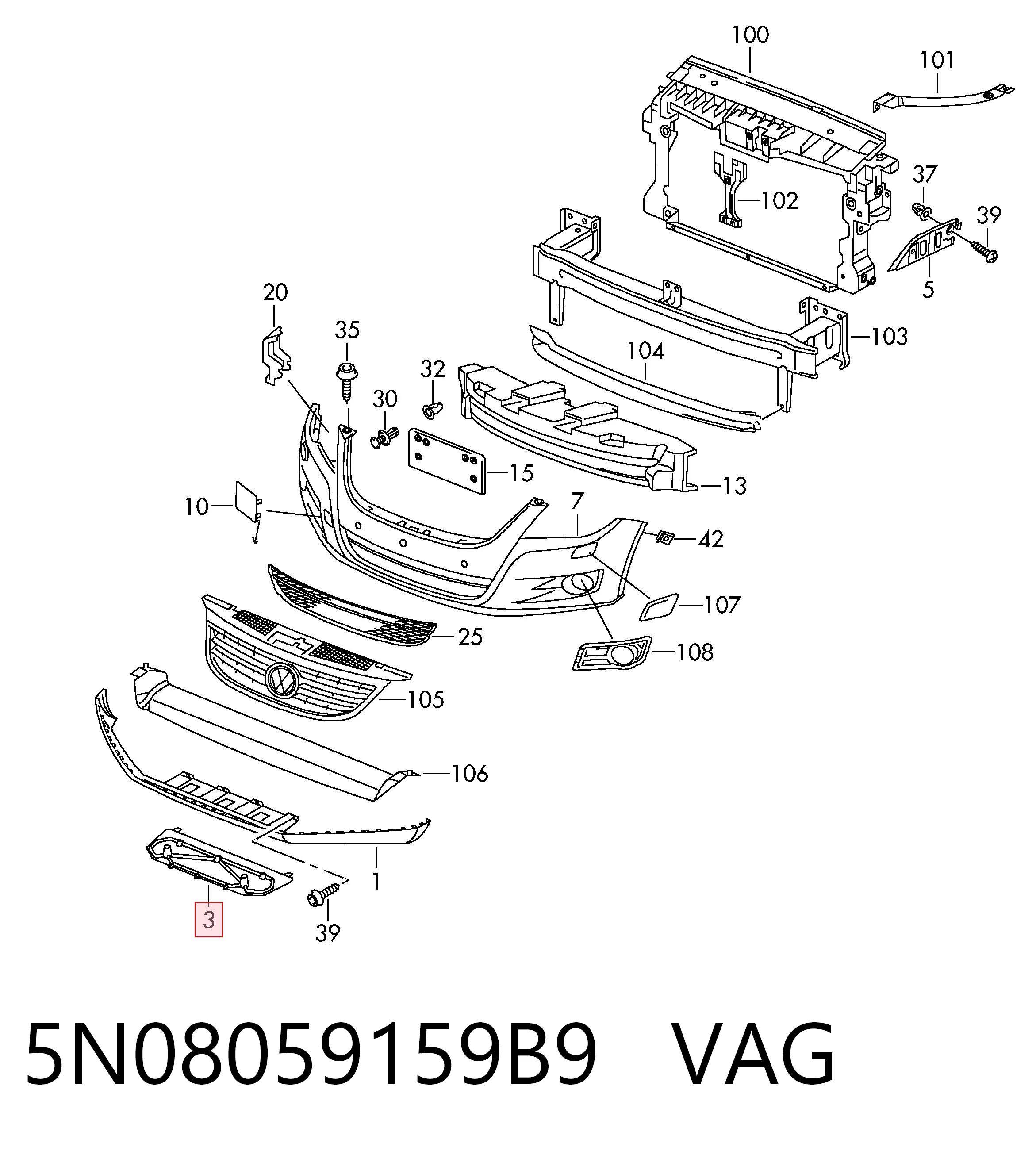 5N08059159B9 VAG 