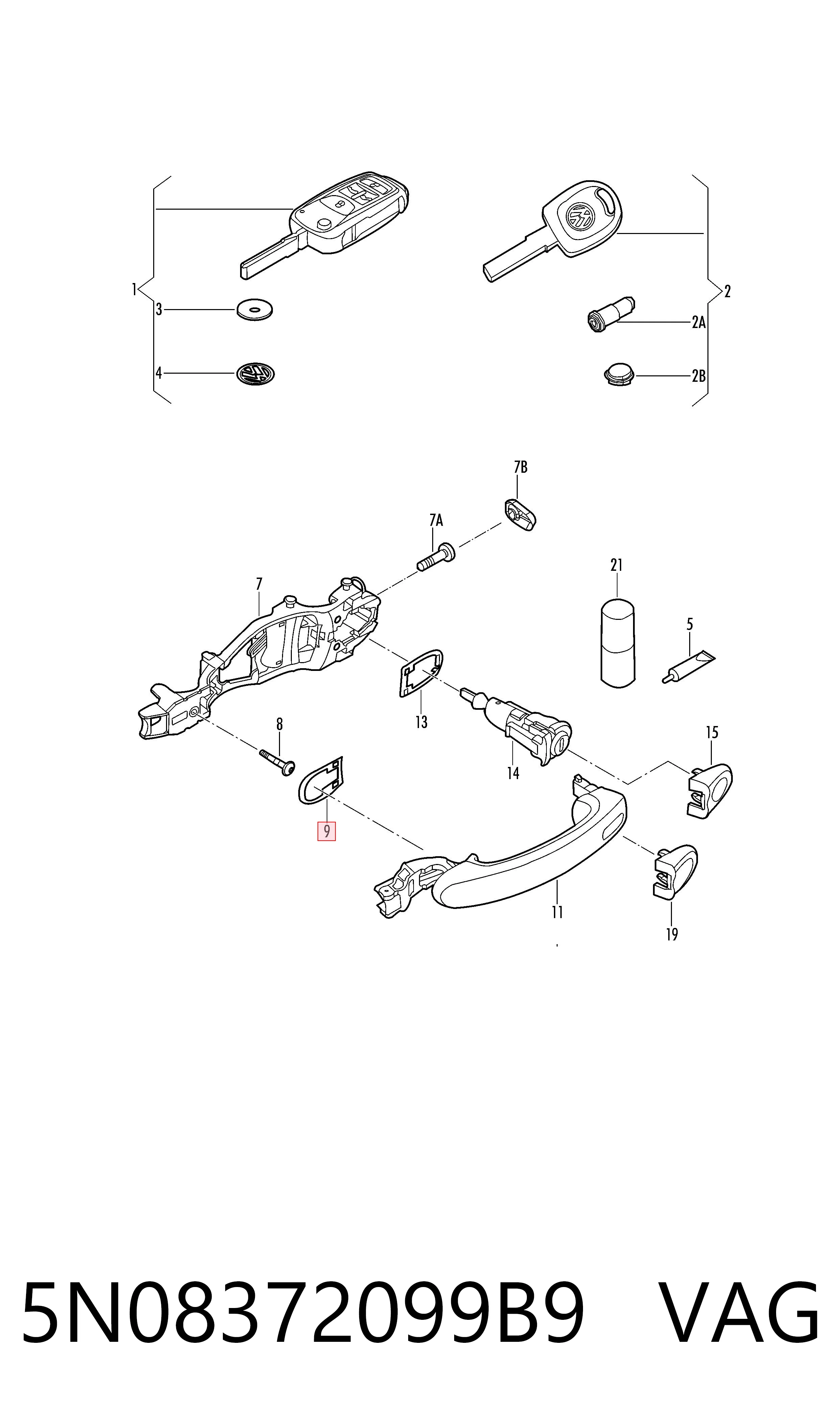 5N08372099B9 VAG 