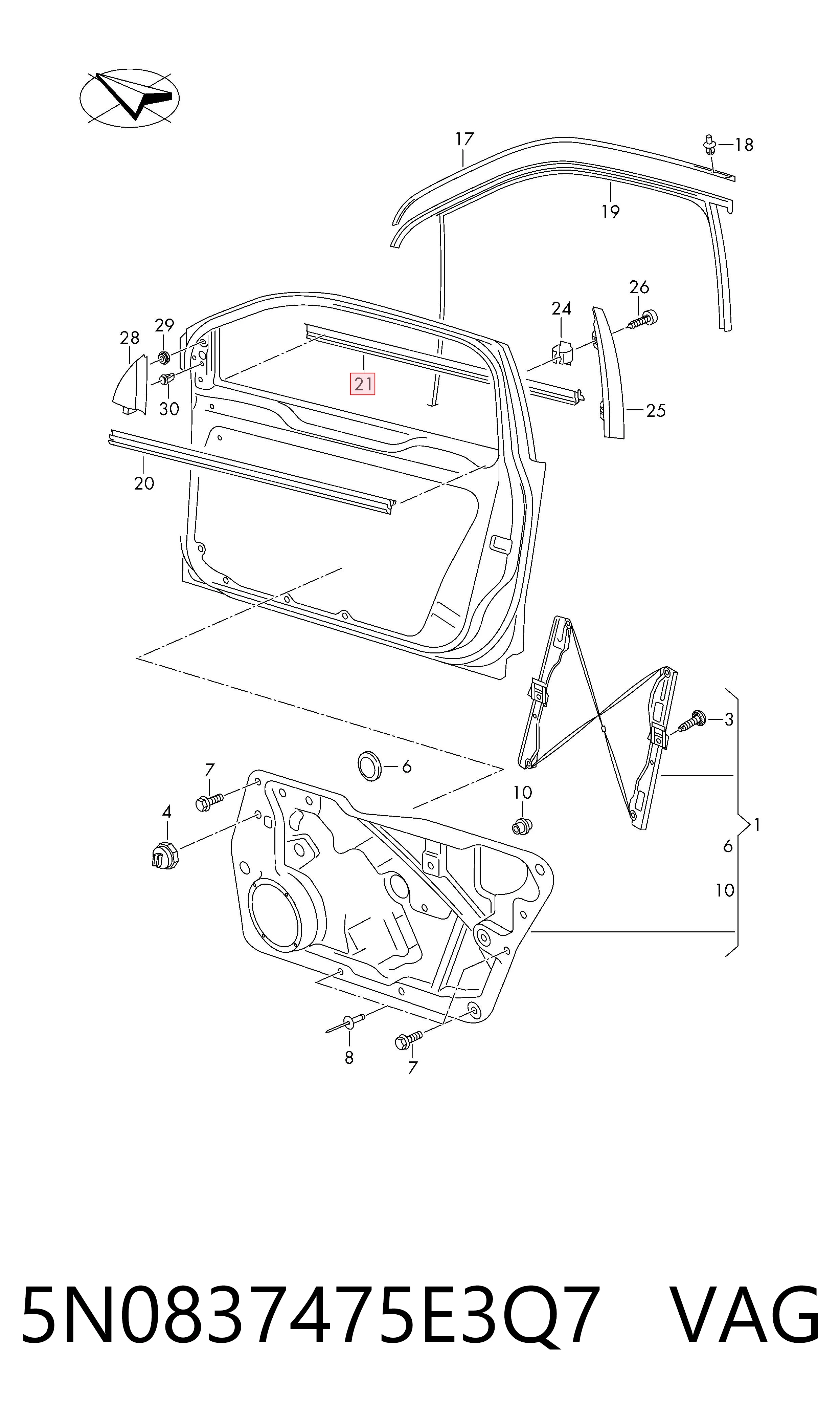 VAG 5N0837475E3Q7 precio, desde 118,72 EUR
