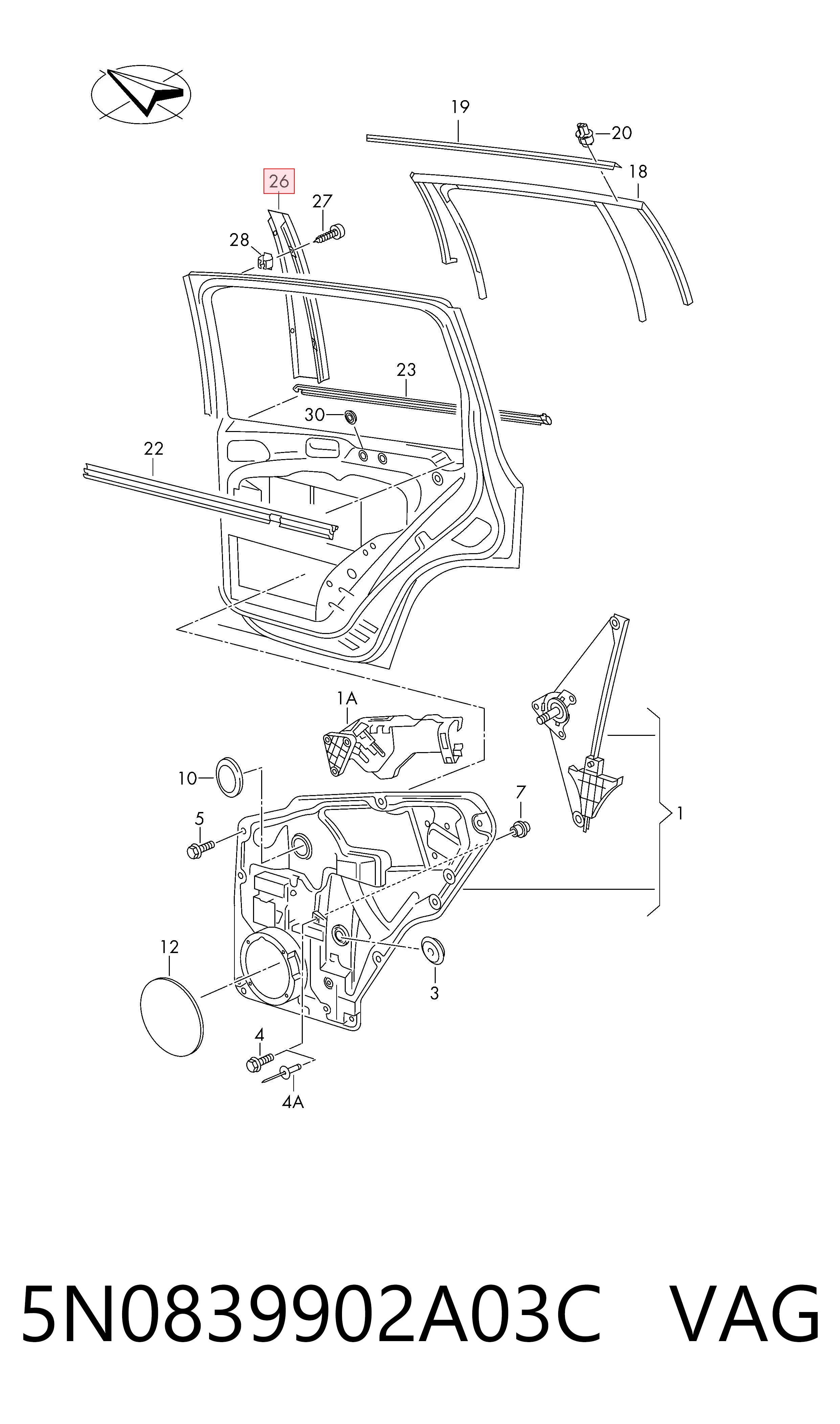  VAG 5N0839902A03C precio, desde 74,45 EUR