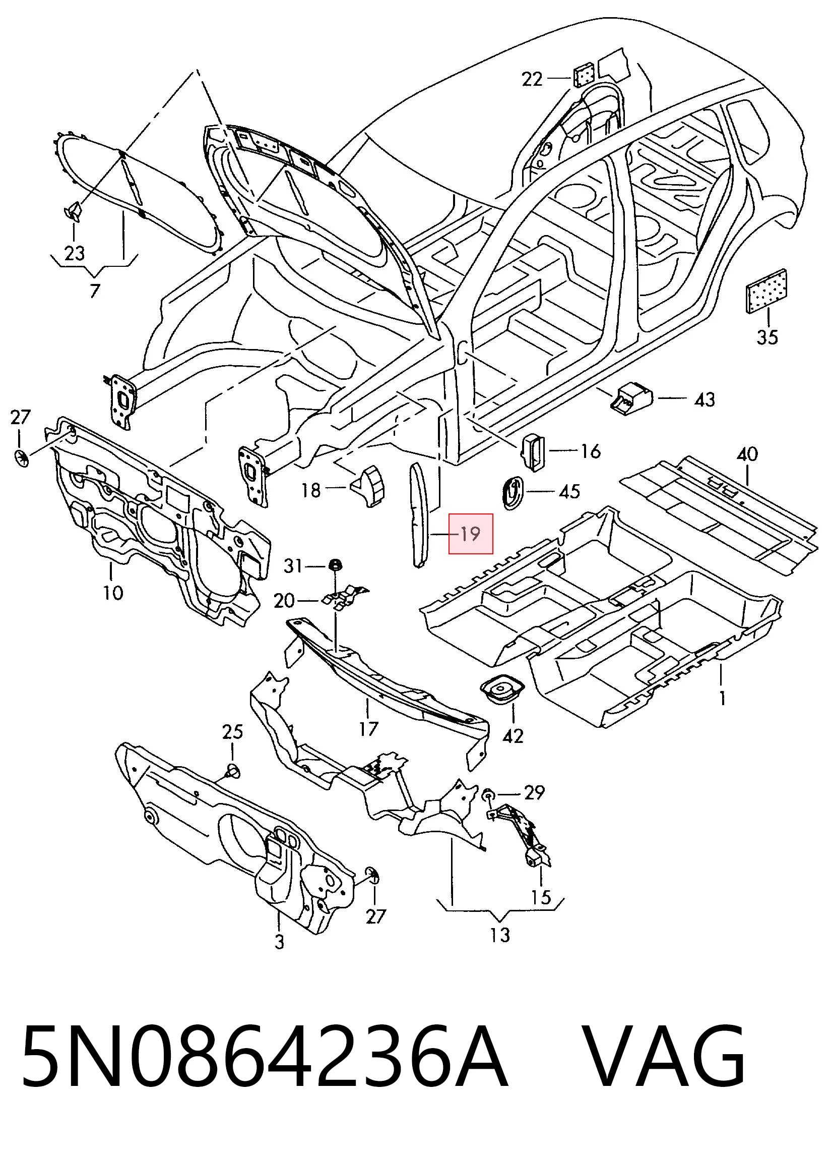  VAG 5N0864236A precio, desde 8,53 EUR