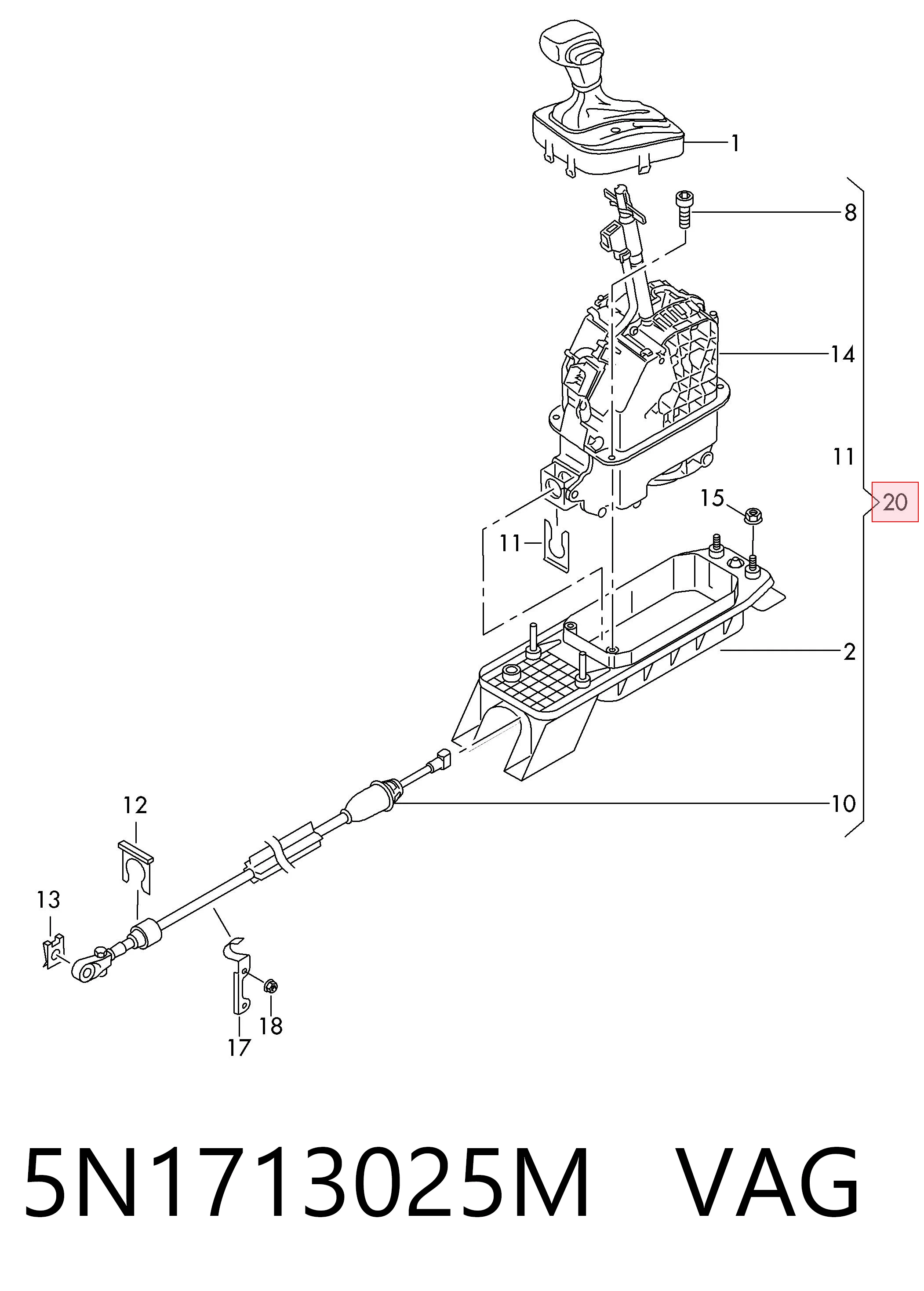 Comprar Palanca de cambios Audi Q3  8UB, 8UG