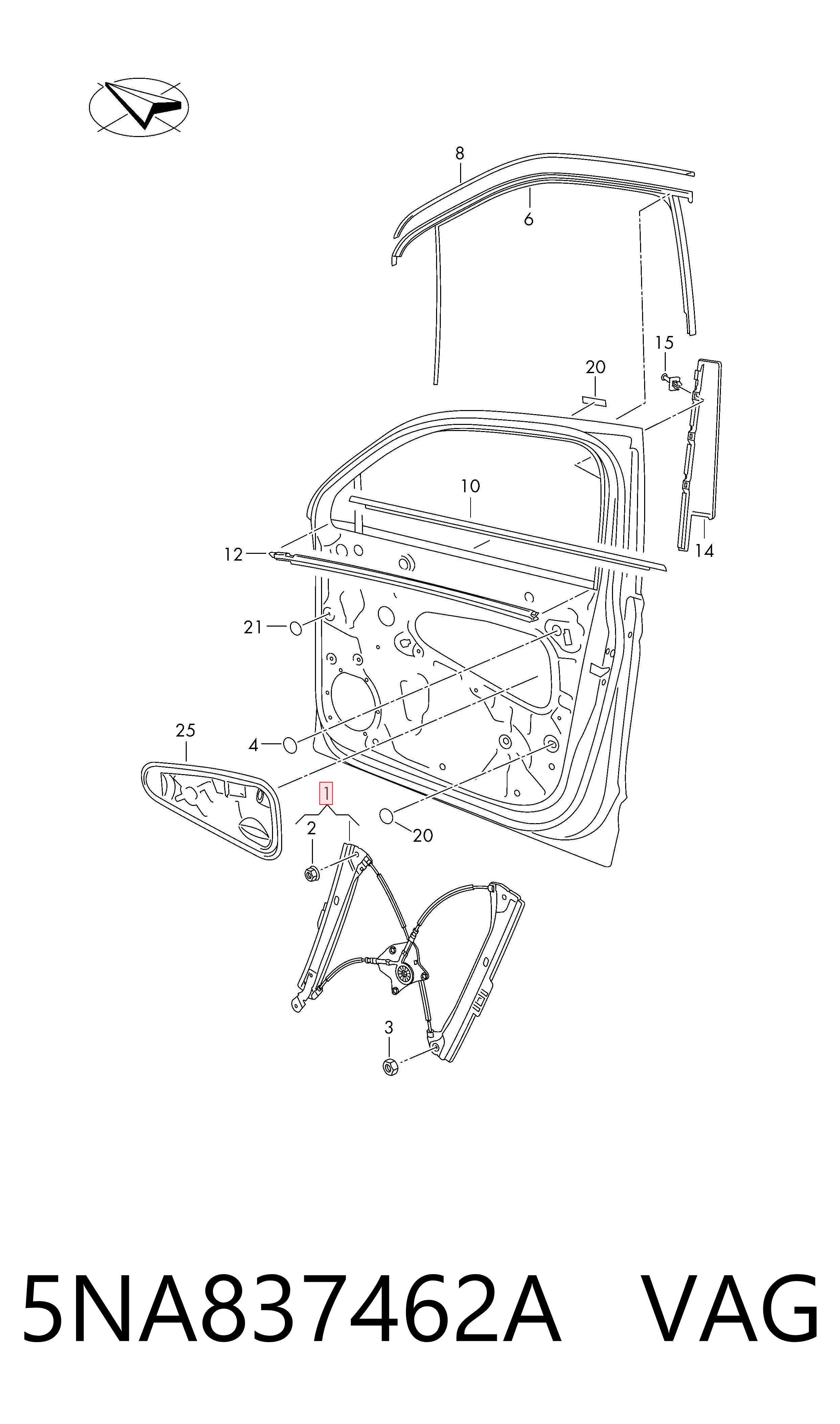 Comprar Elevalunas Tiguan BW2, BJ2