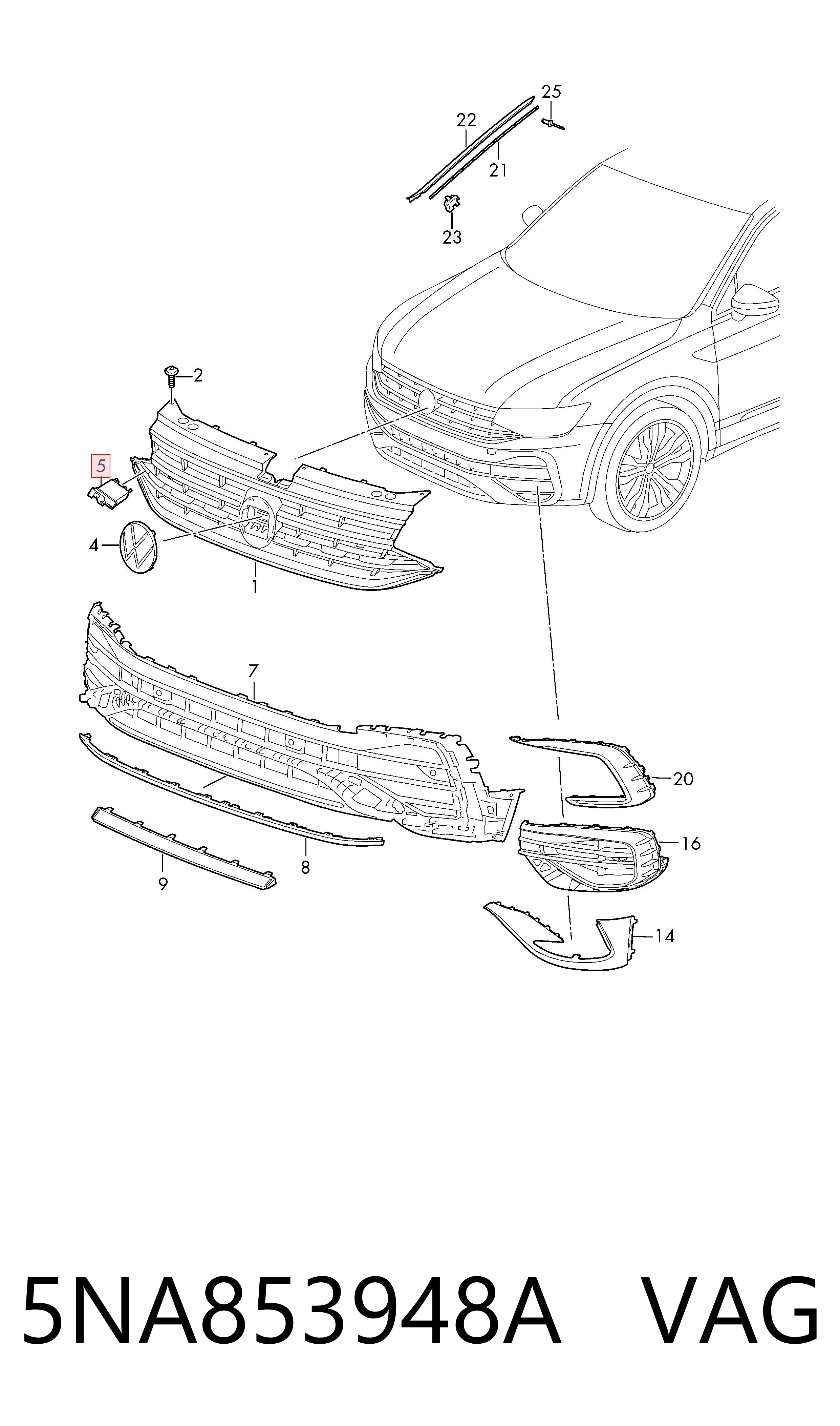  VAG 5NA853948A precio, desde 63,98 EUR