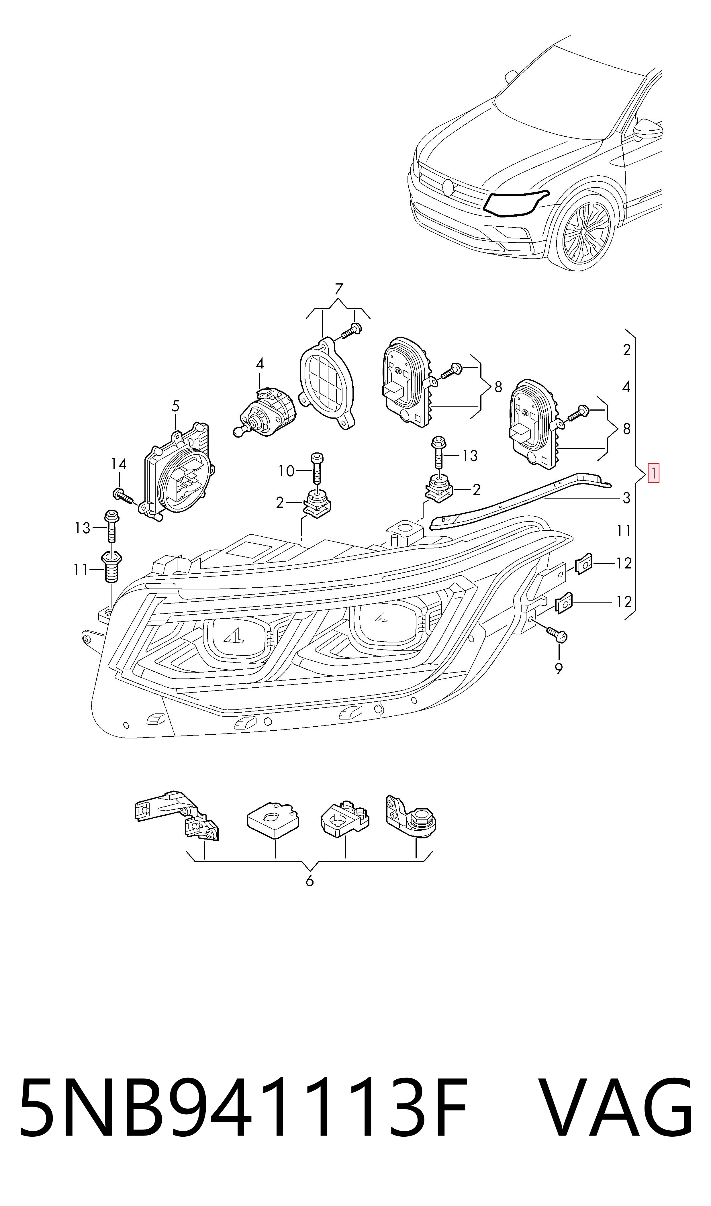 5NB941113F VAG Faros