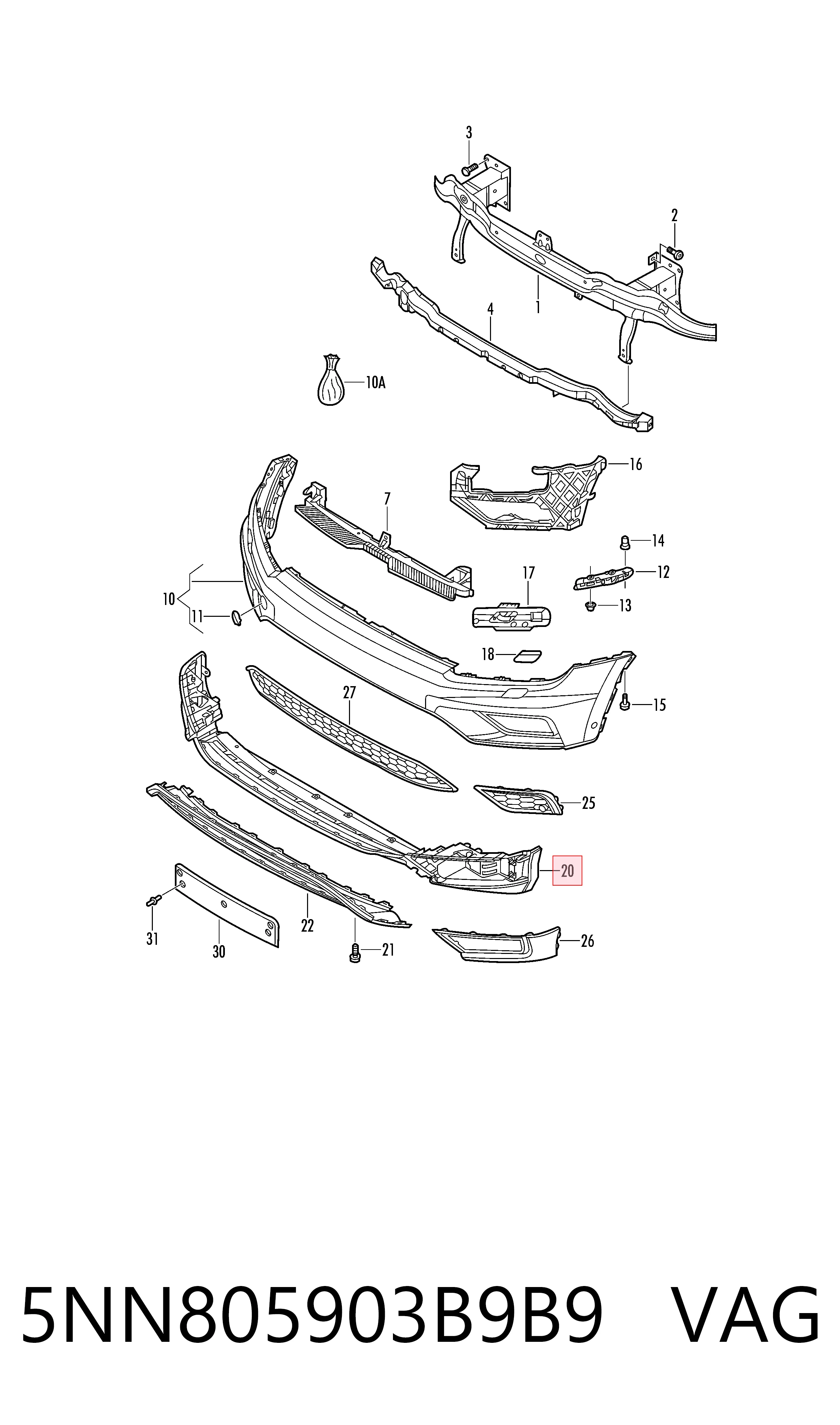 5NN805903B9B9 VAG
