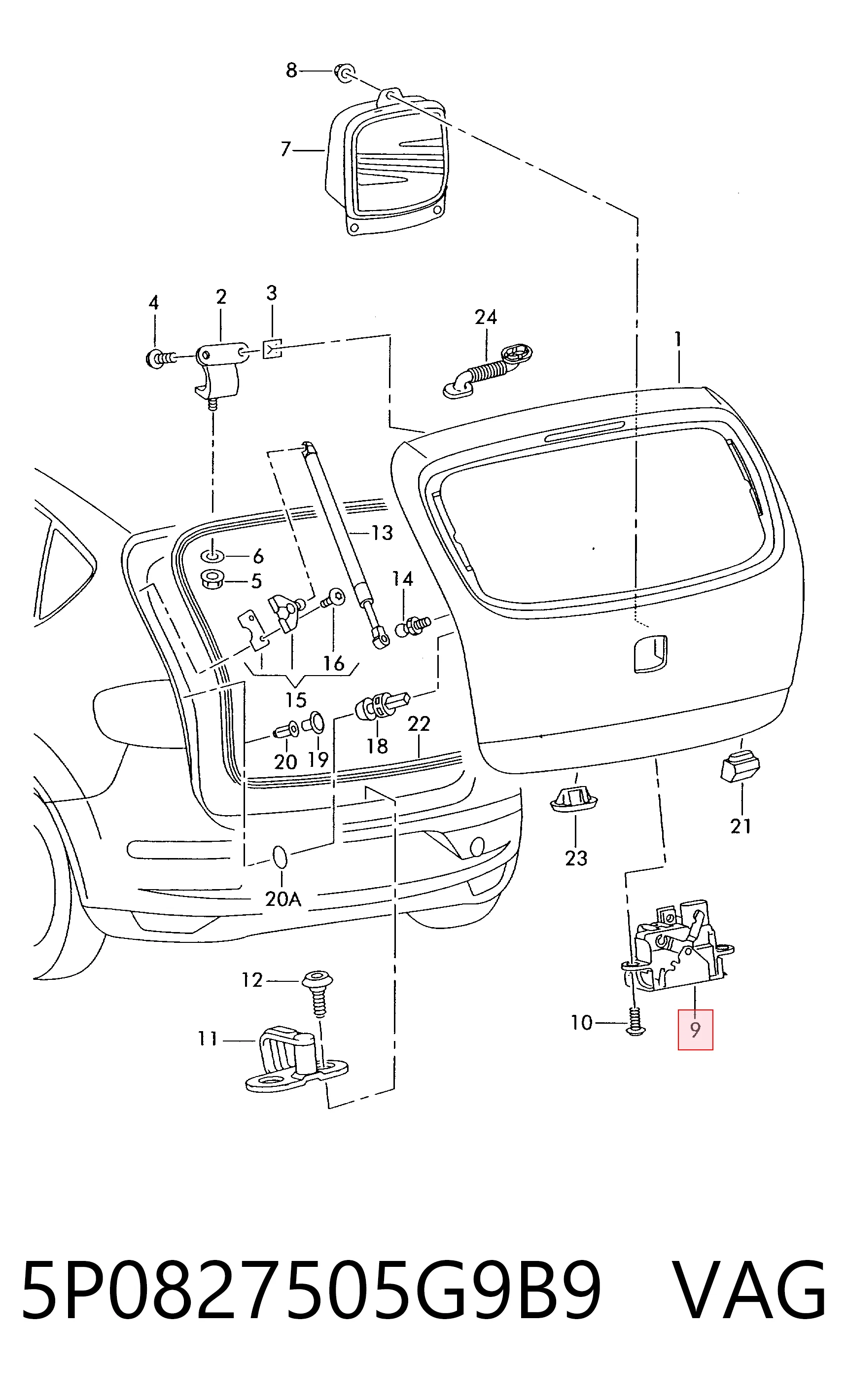 5P0827505G9B9 VAG