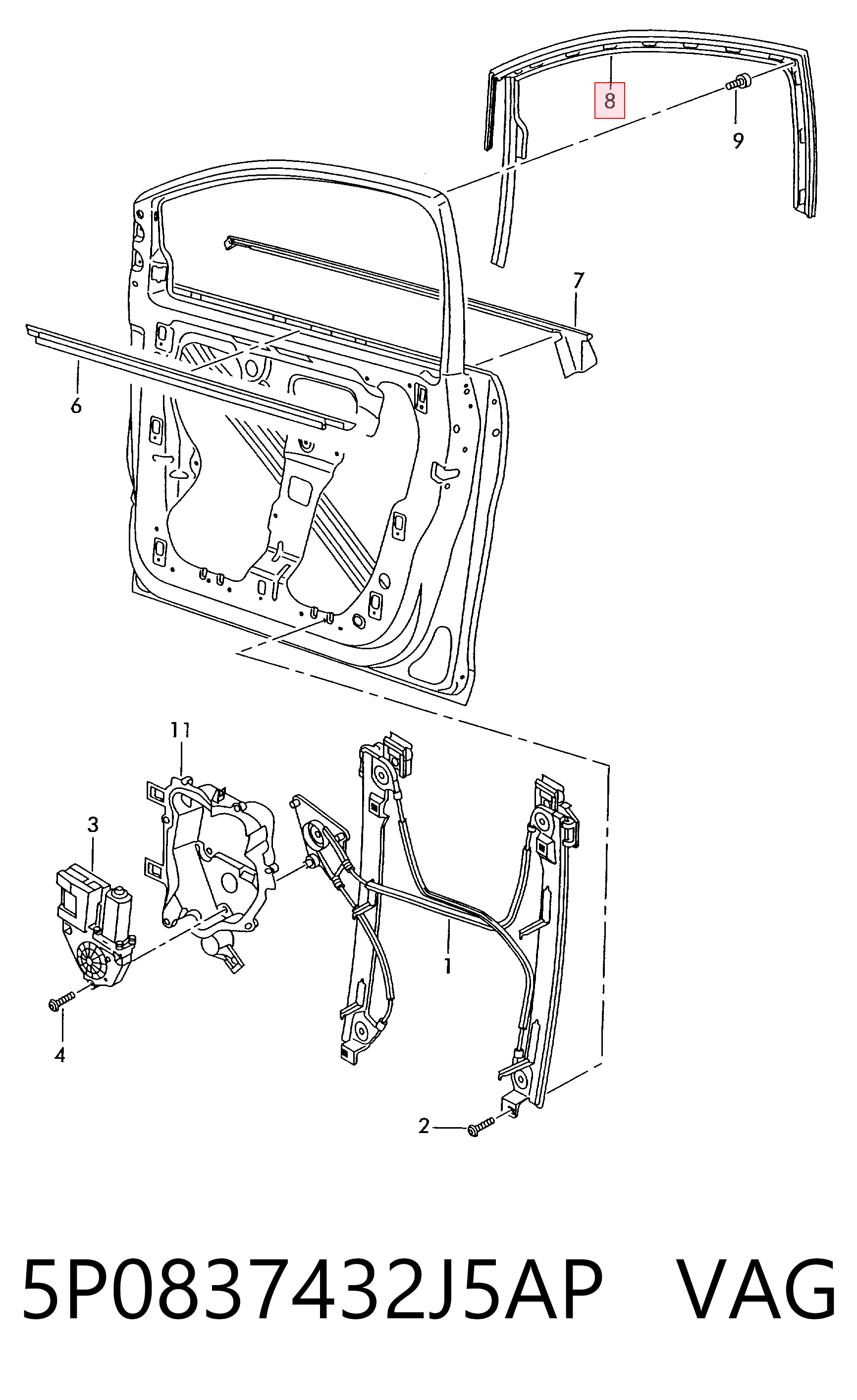 5P0837432J5AP VAG