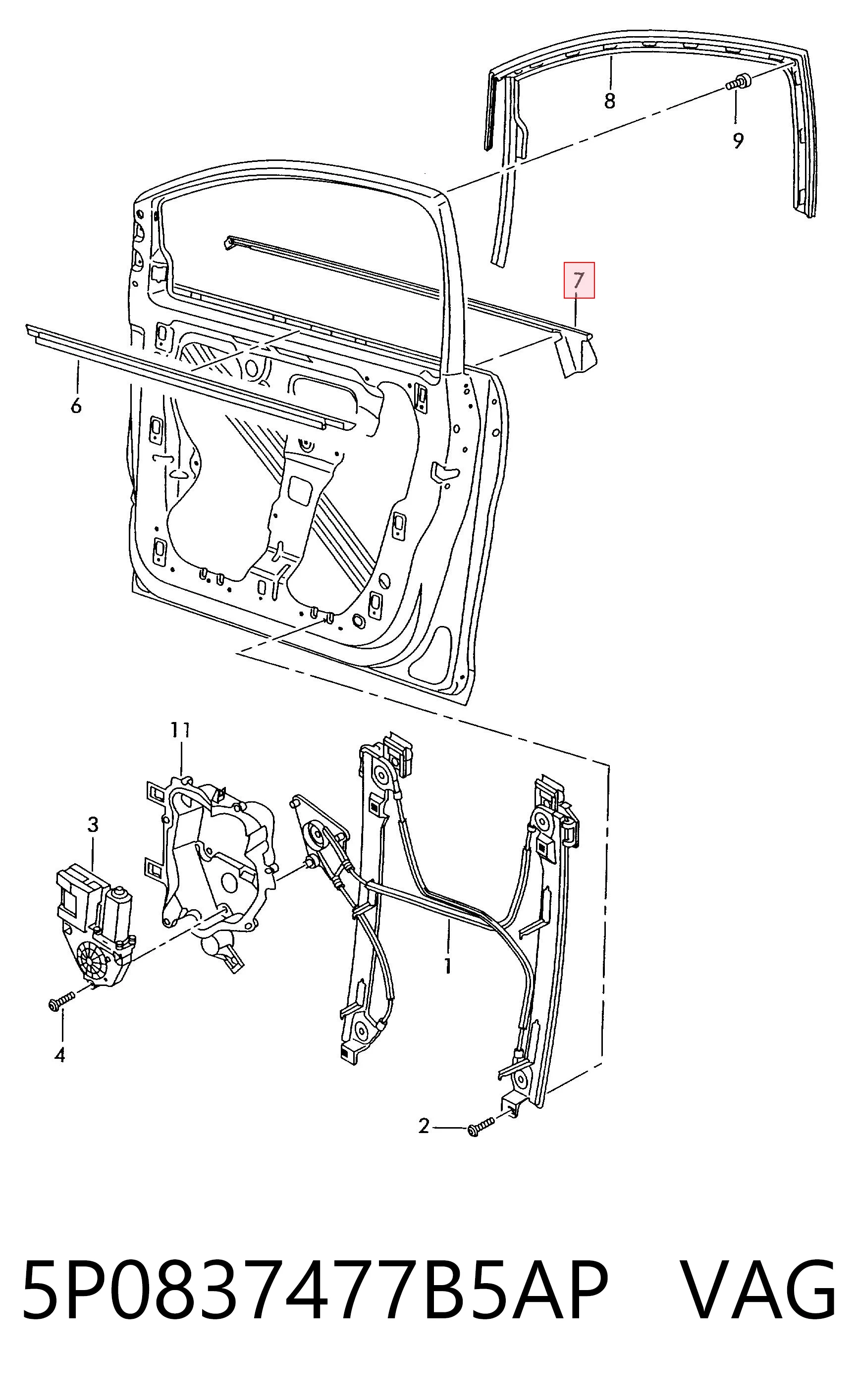 5P0837477B5AP VAG