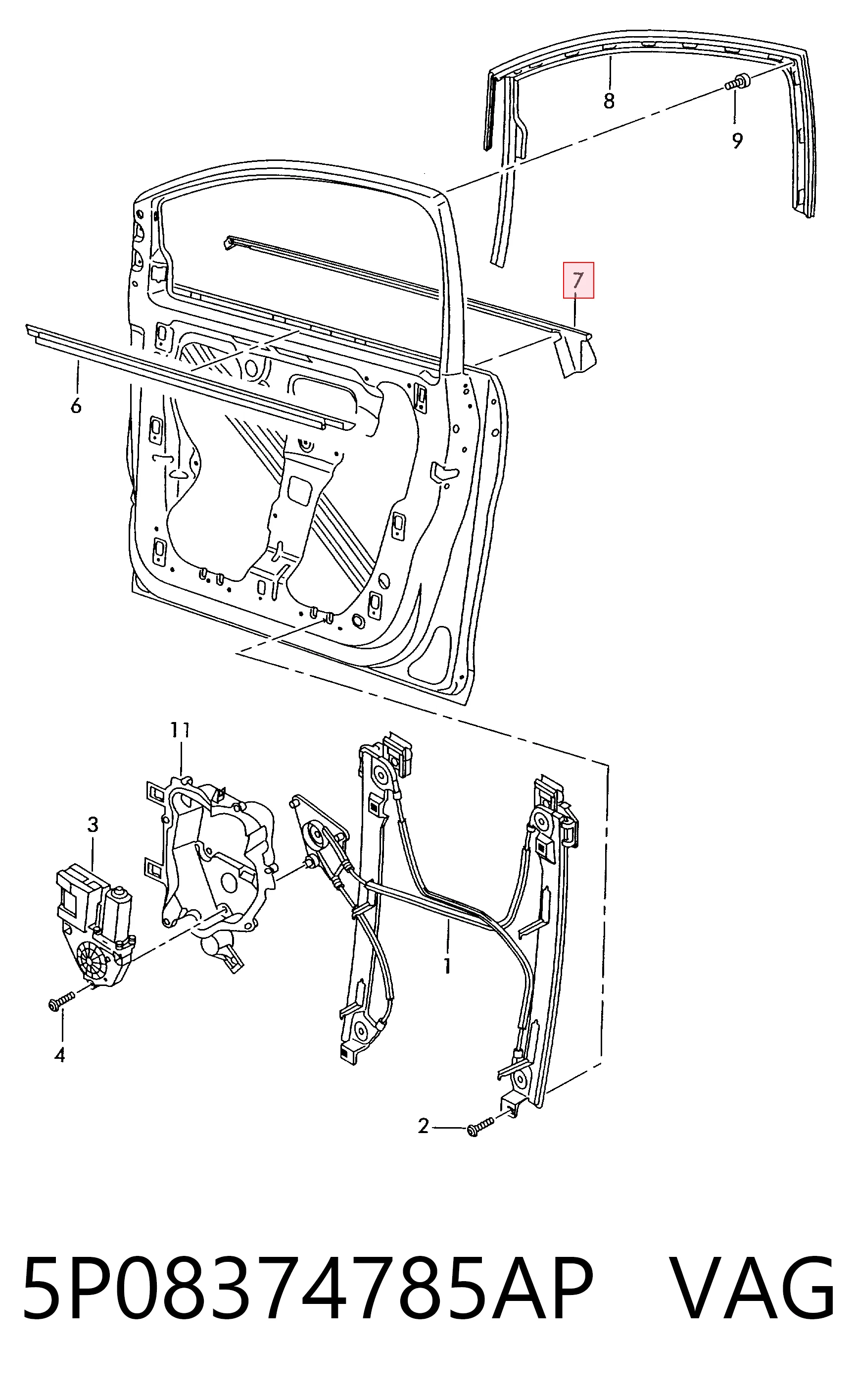 5P08374785AP VAG