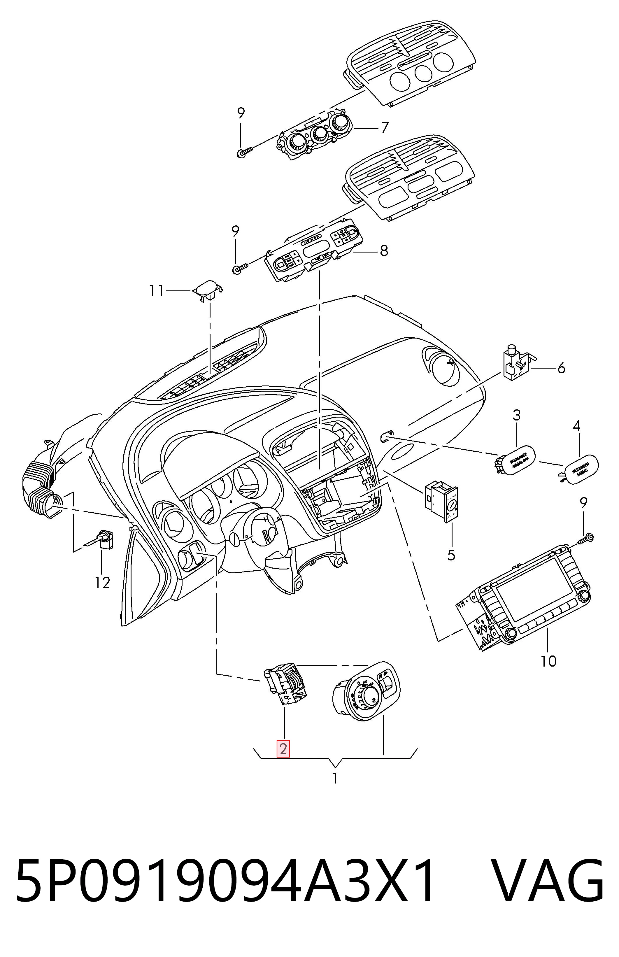 5P0919094A3X1 VAG