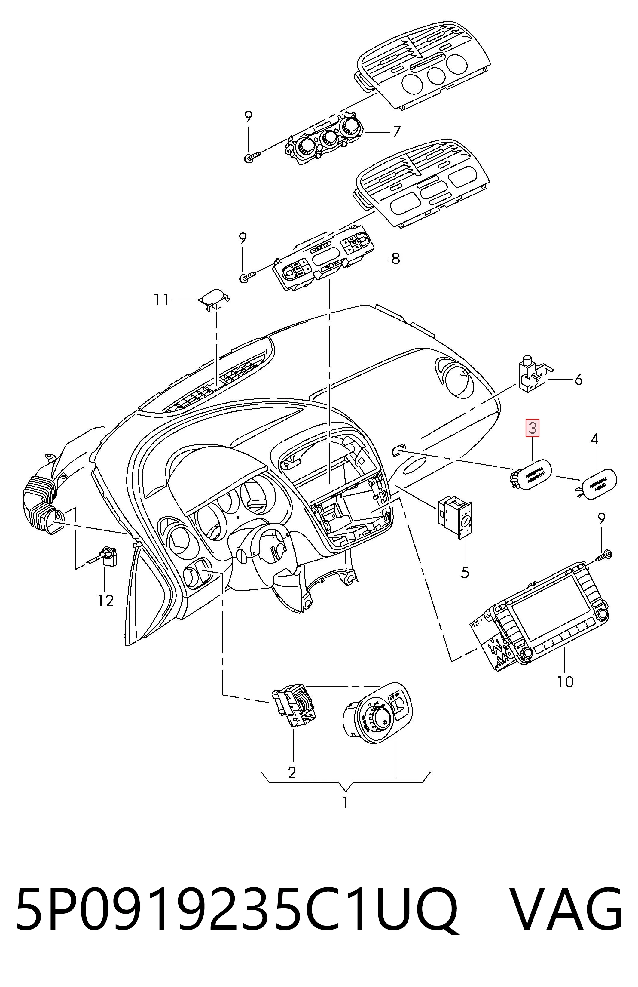 5P0919235C1UQ VAG