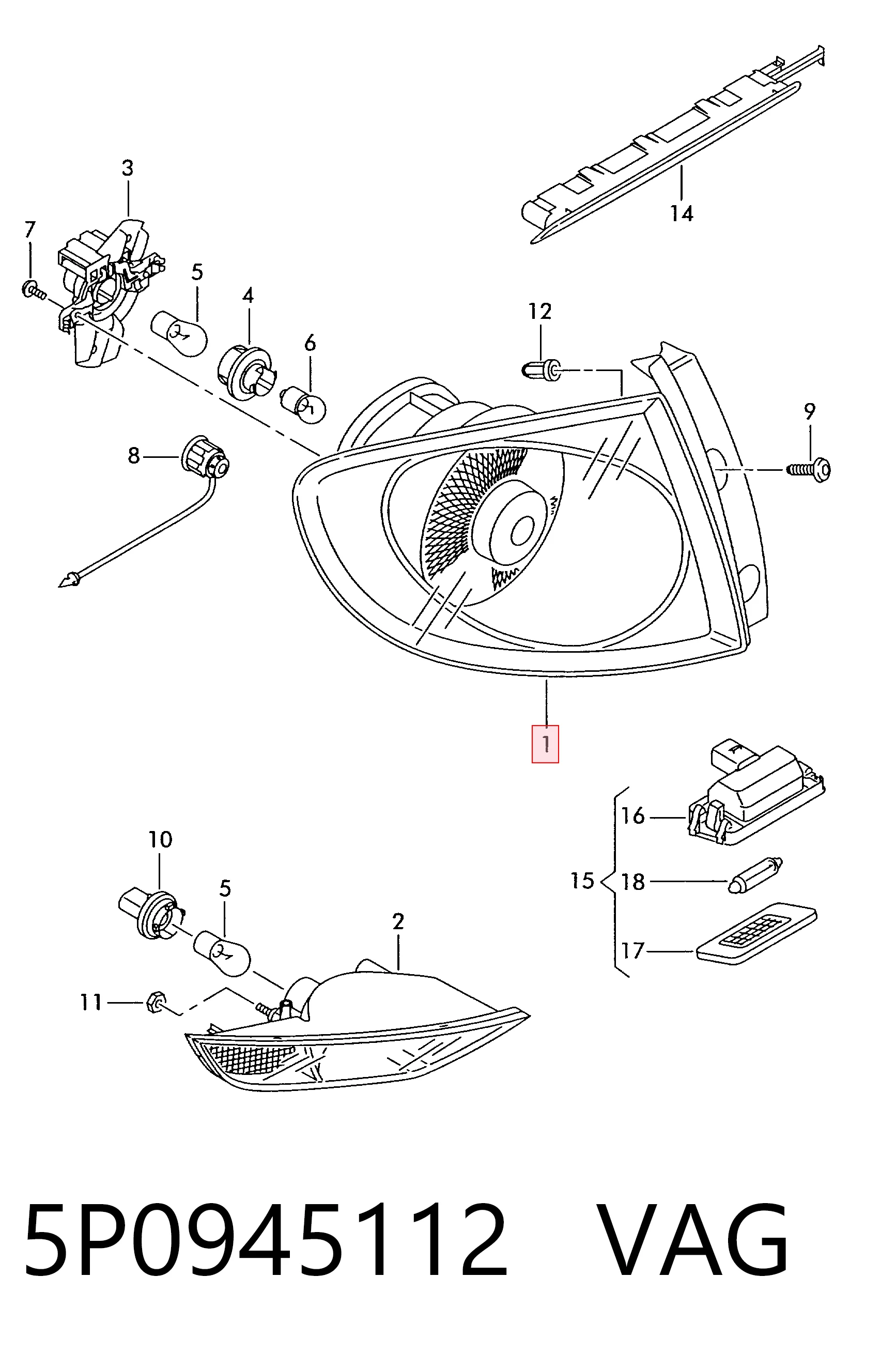 Comprar Piloto trasero derecho Seat Altea XL 5P5, 5P8
