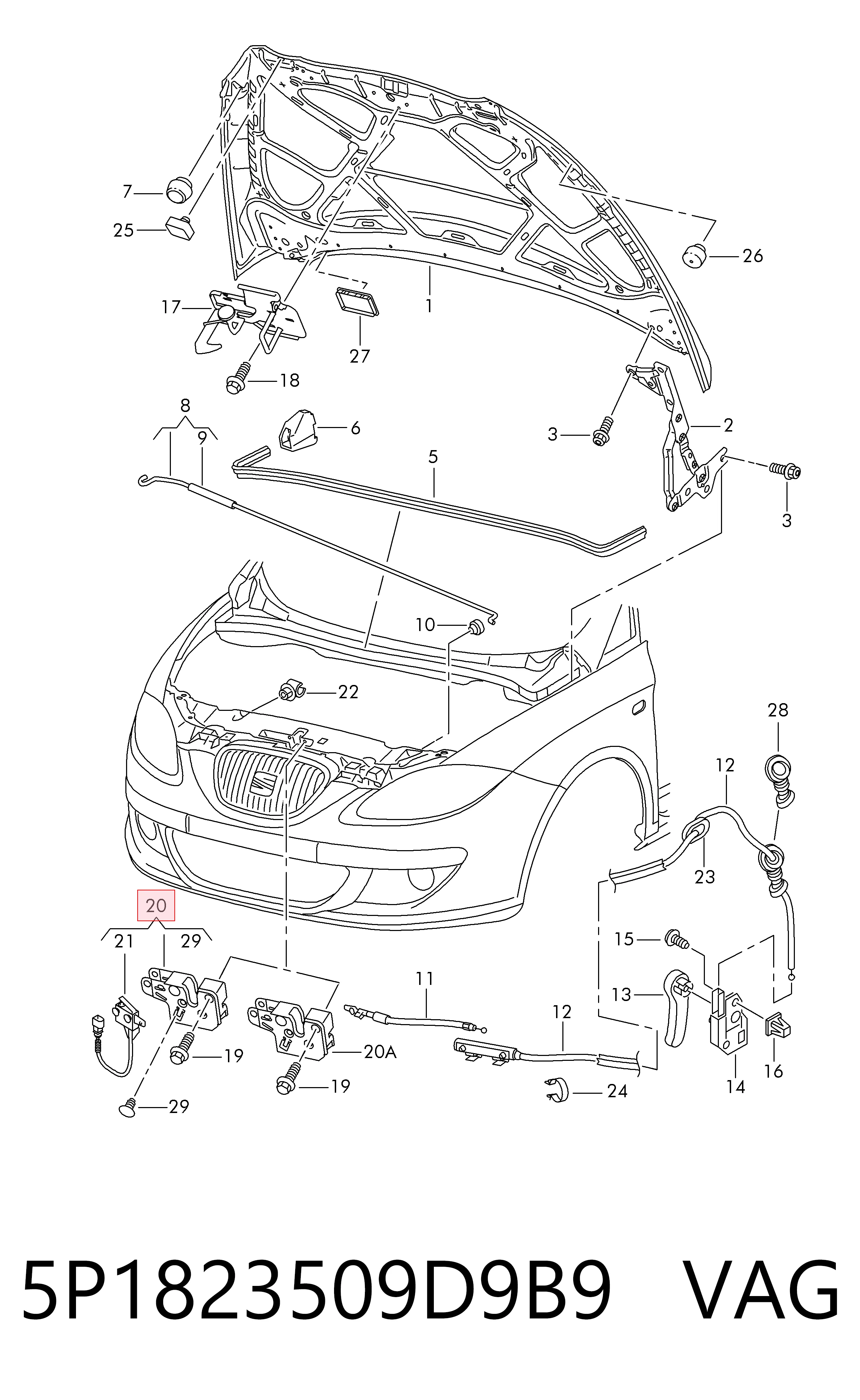 5P1823509D9B9 VAG
