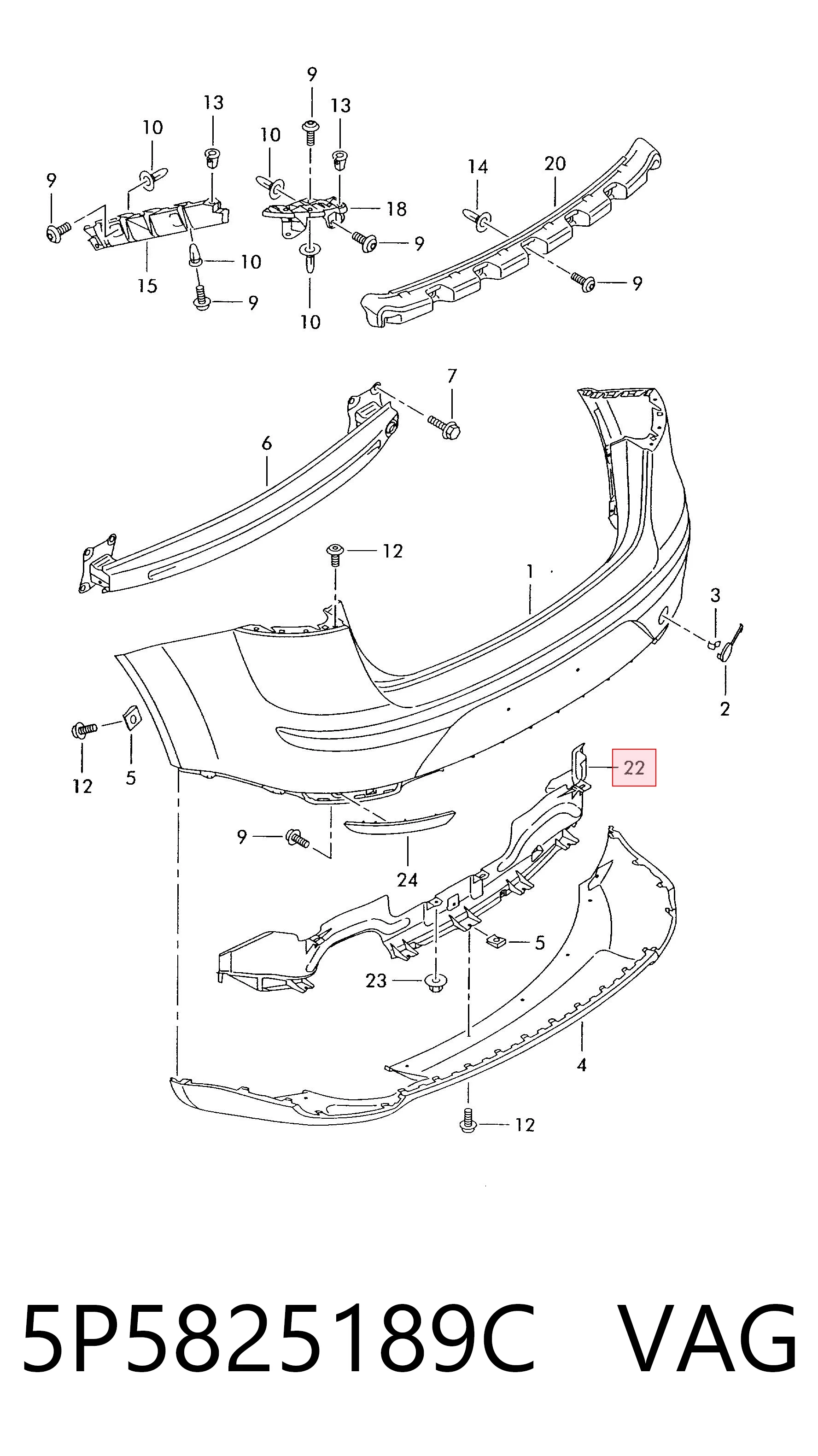 5P5825189C VAG