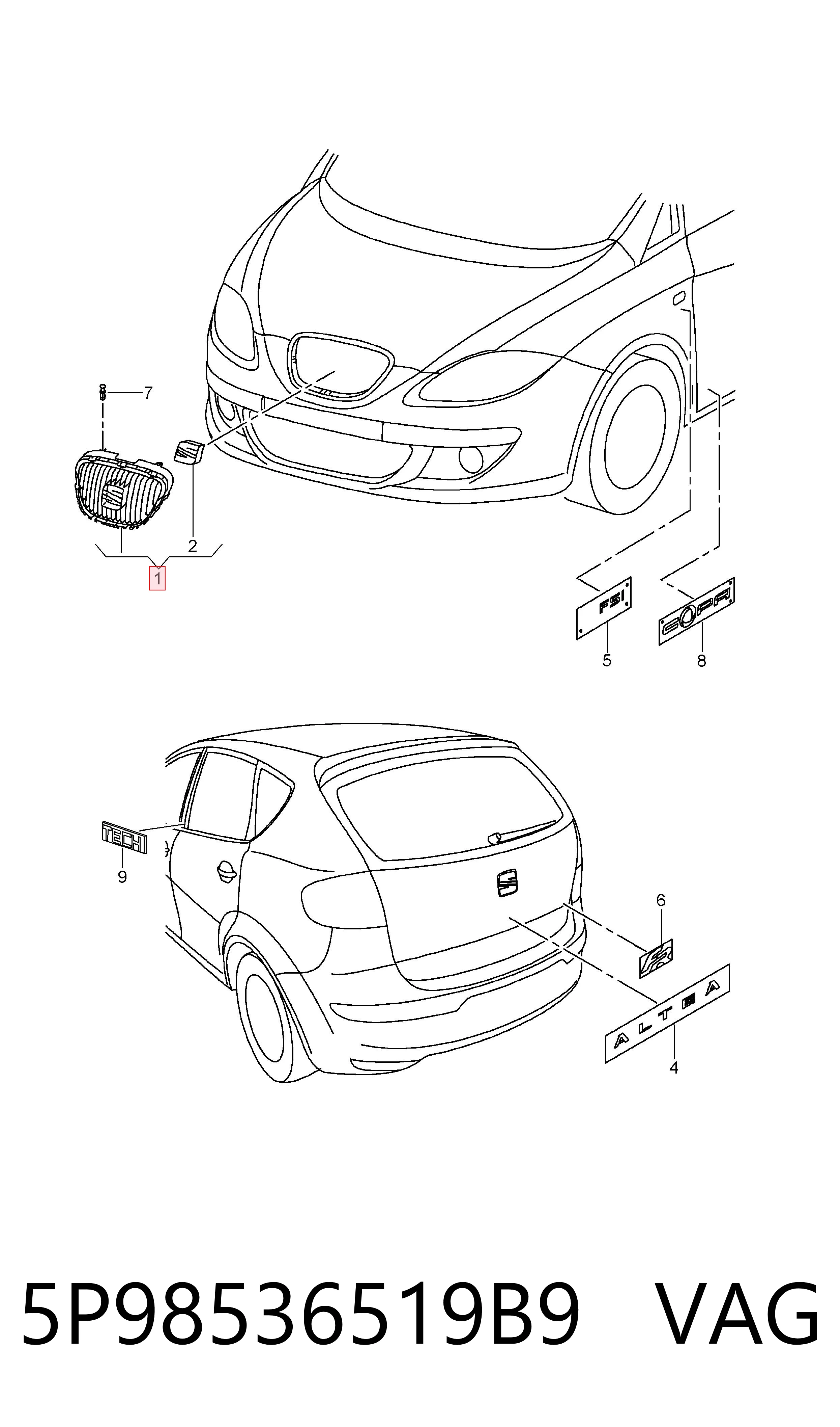 5P98536519B9 VAG