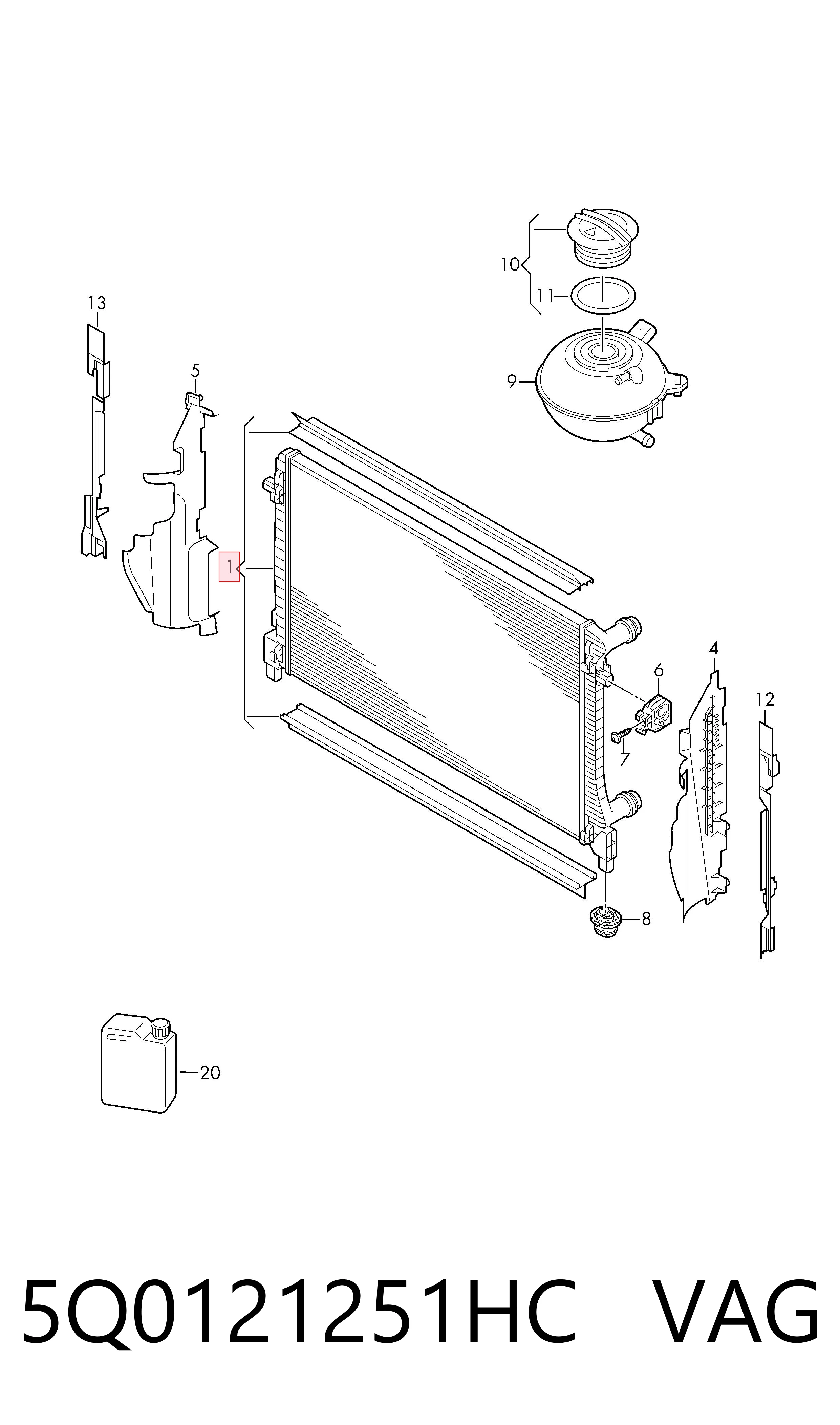 5Q0121251HC VAG