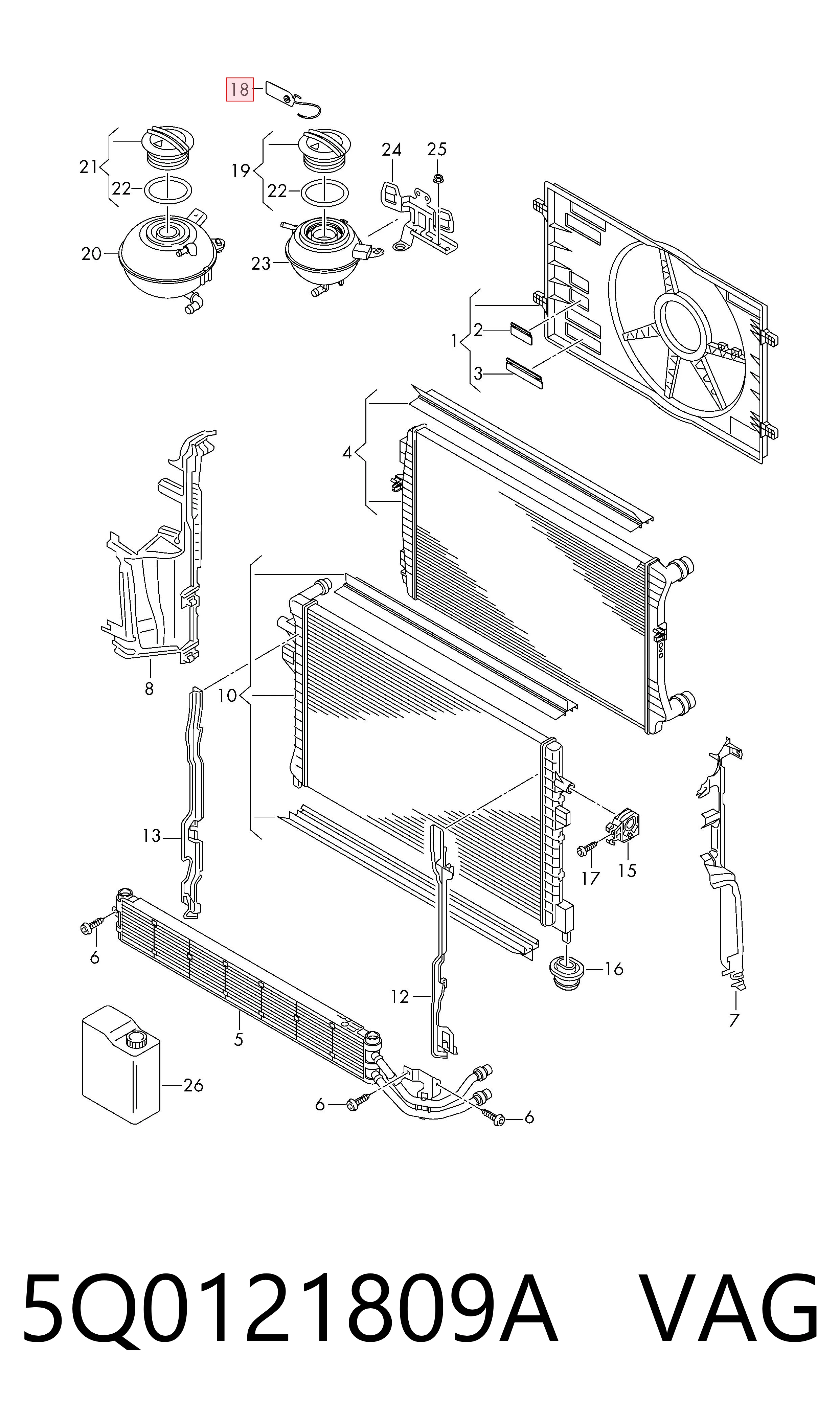 Comprar 5Q0121809A VAG 