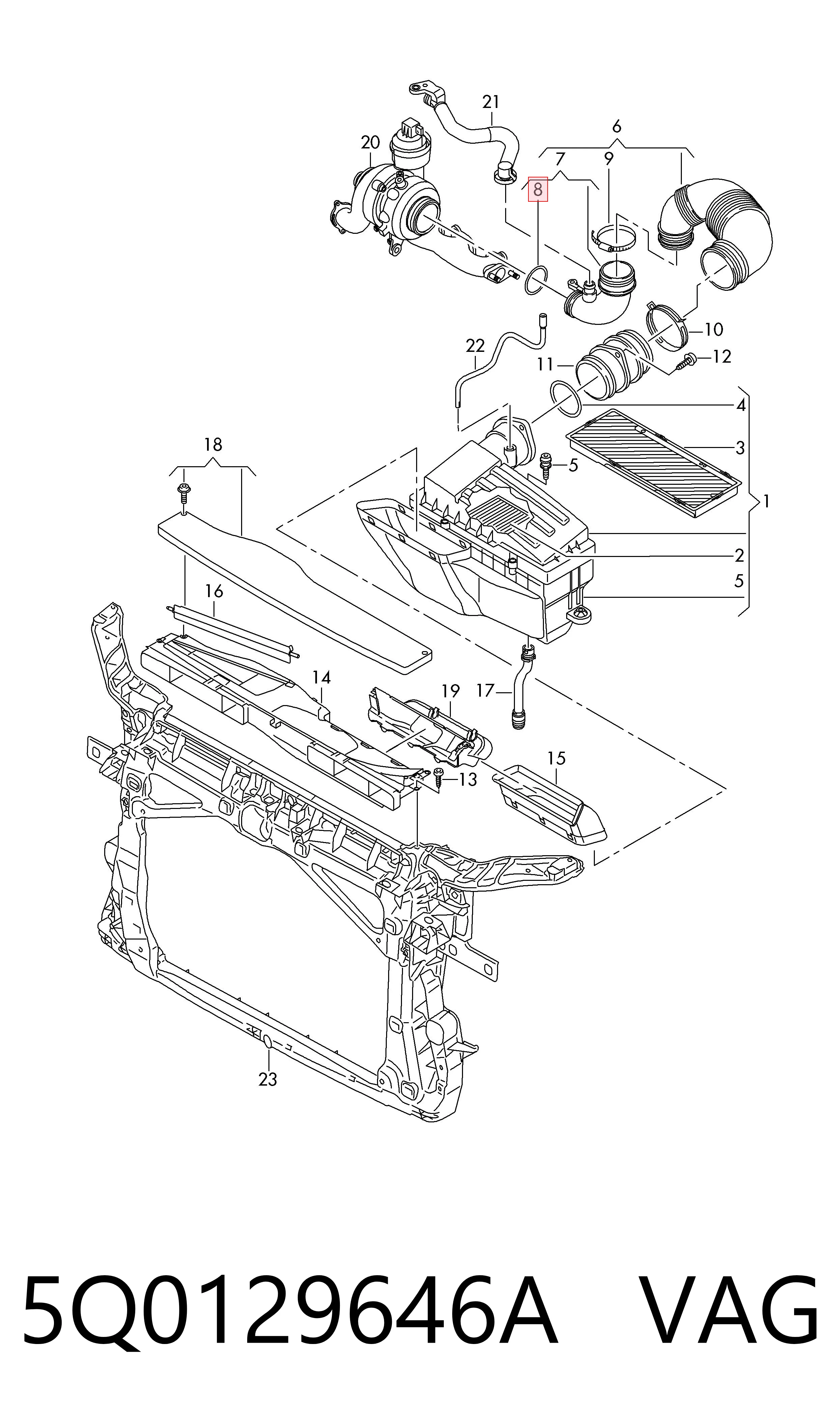  VAG 5Q0129646A precio, desde 11,96 EUR