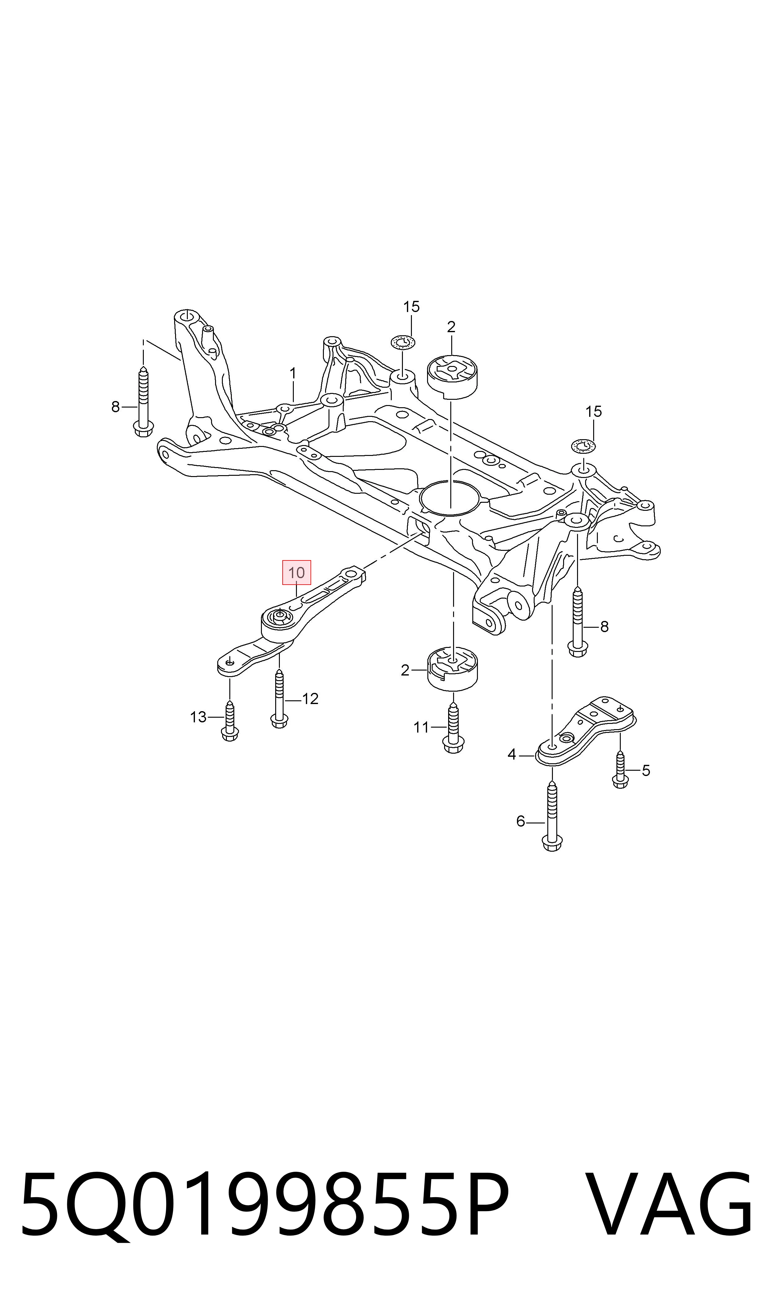 Taco de motor delantero A3  sedán (2013-2020) original desde 32,97 €