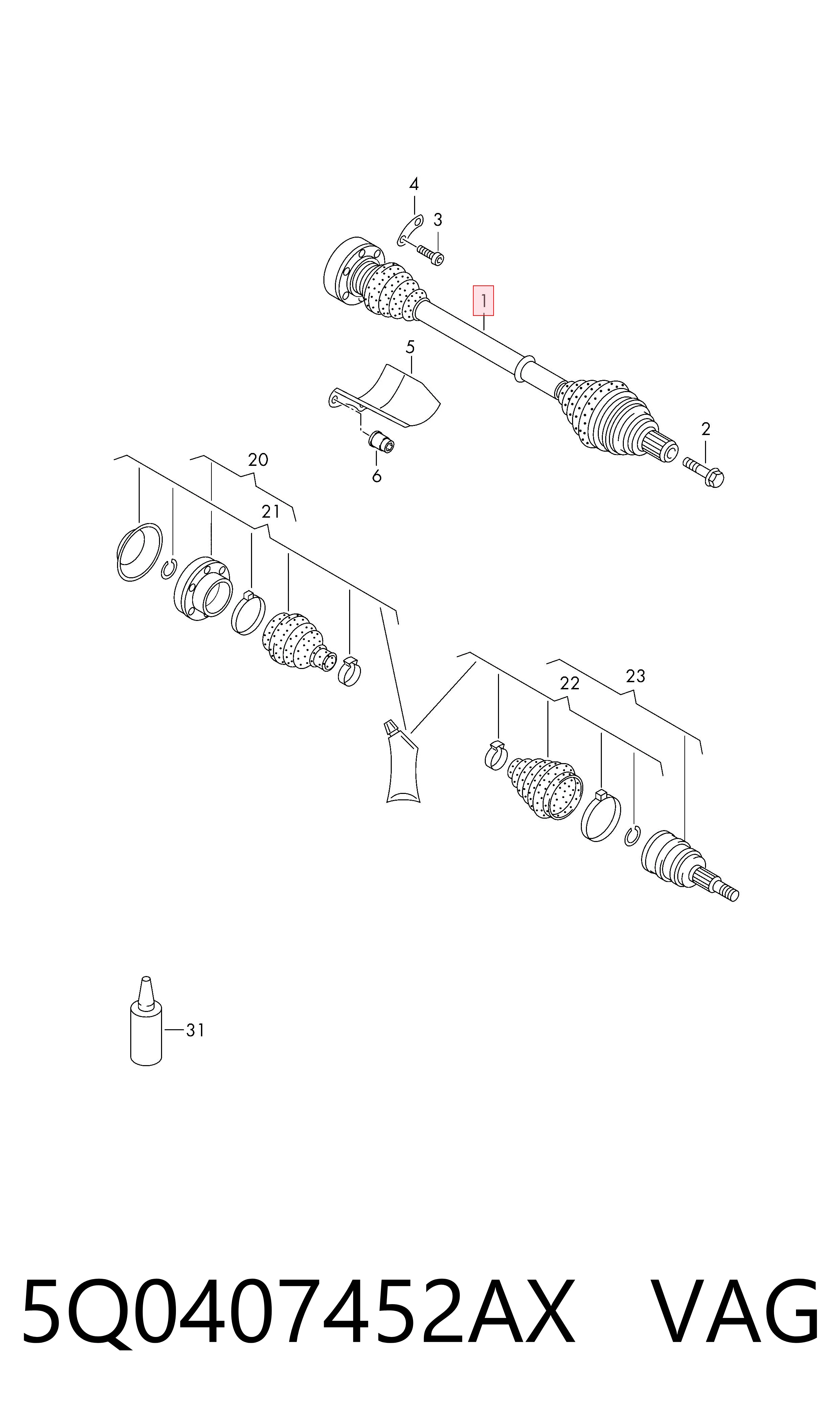 5Q0407452AX VAG