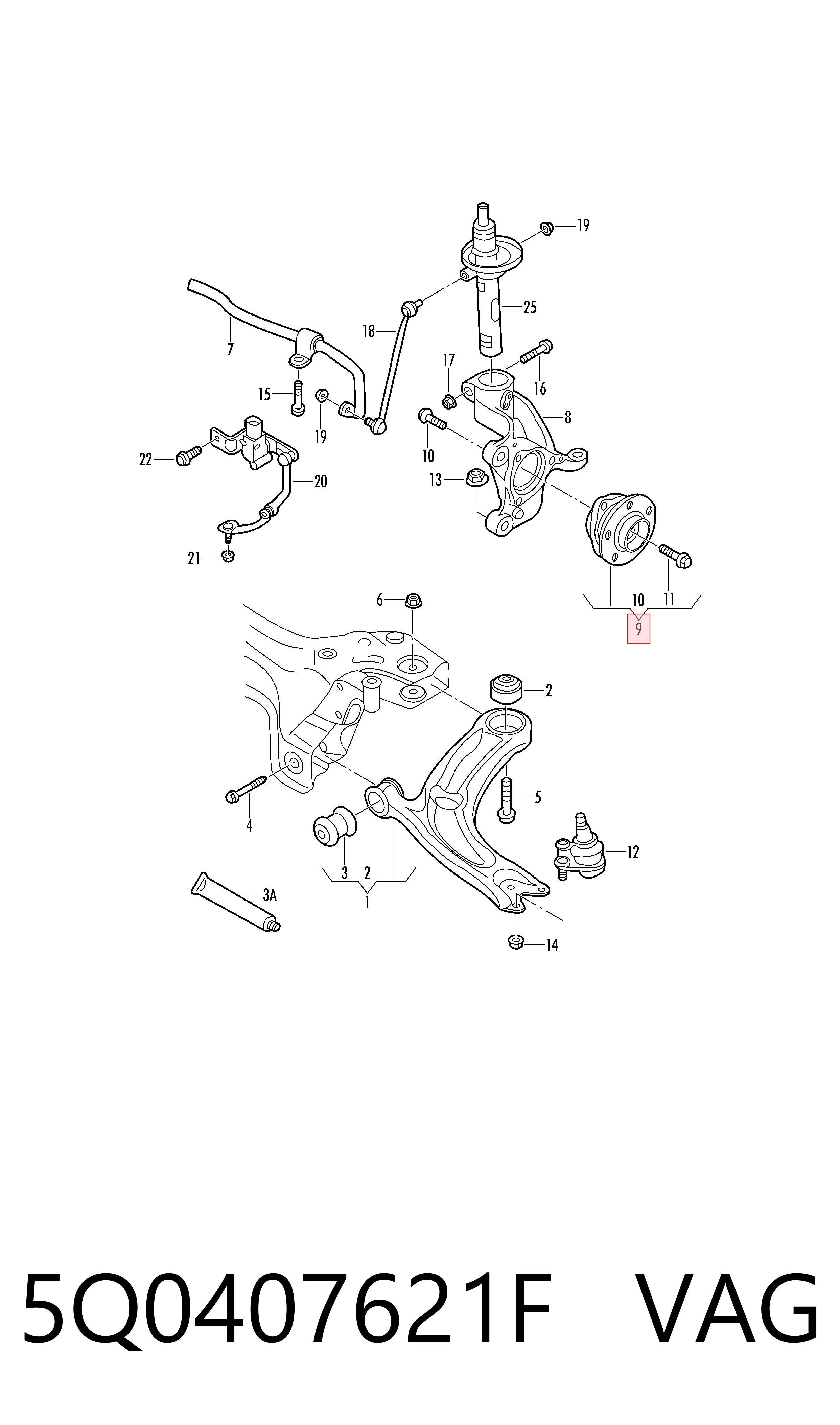 Buje de rueda delantero Seat ATECA  desde 83,31 €
