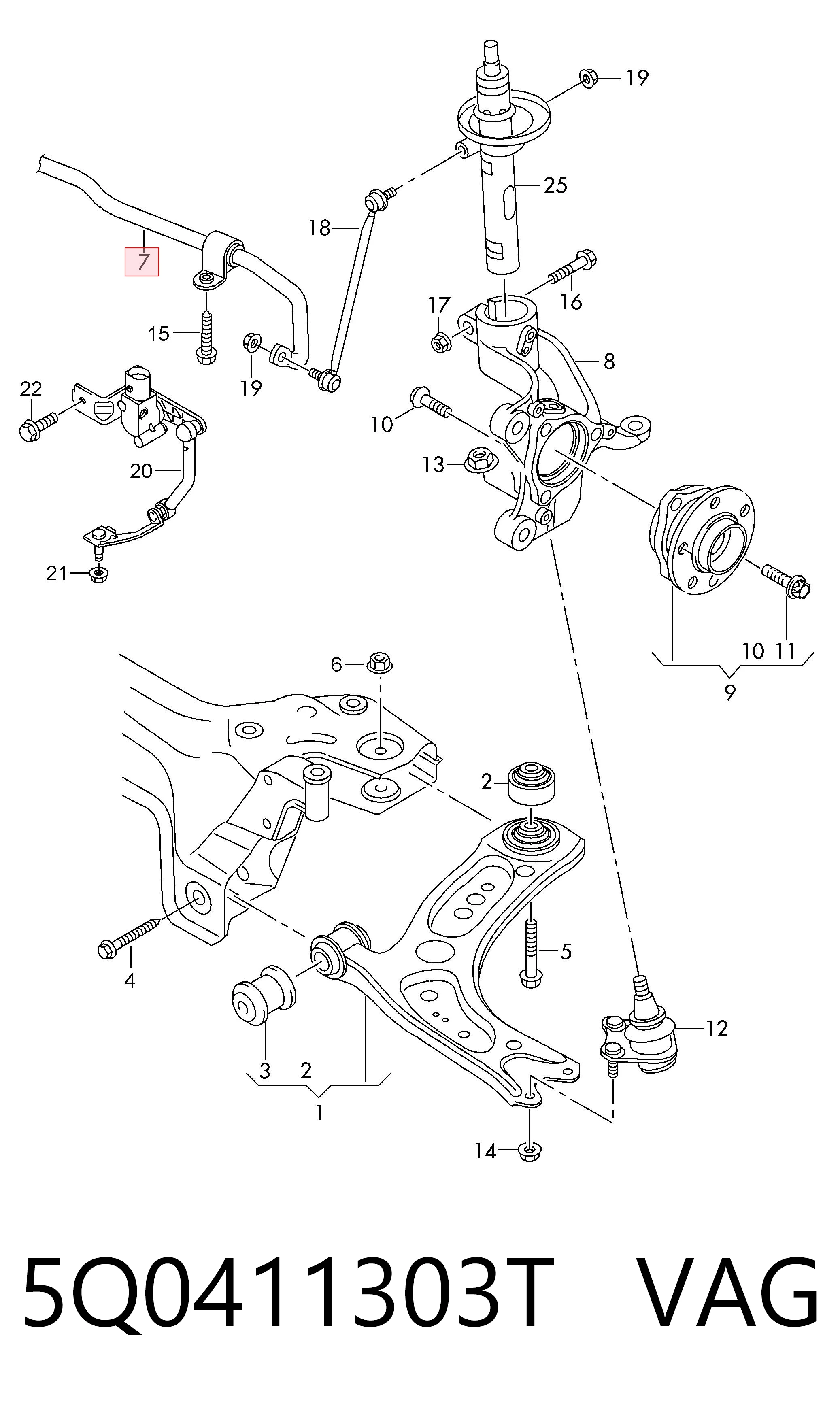 5Q0411303T VAG