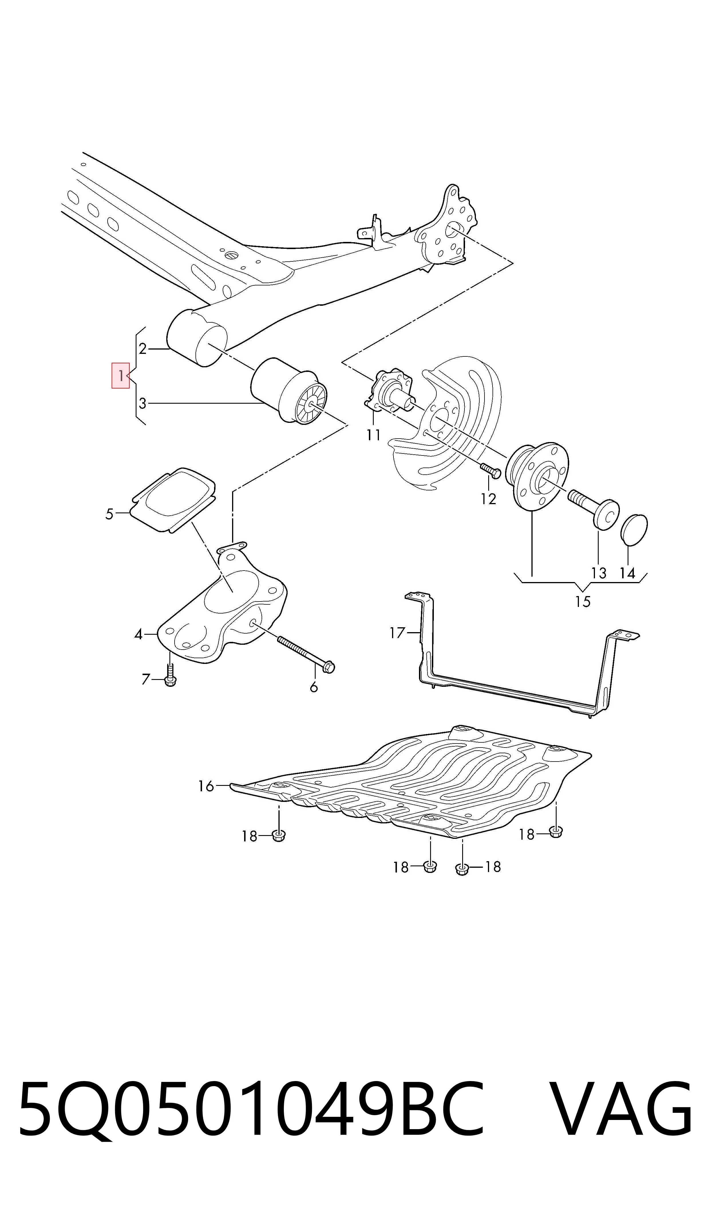 Comprar Puente trasero Audi A3  8VS, 8VM