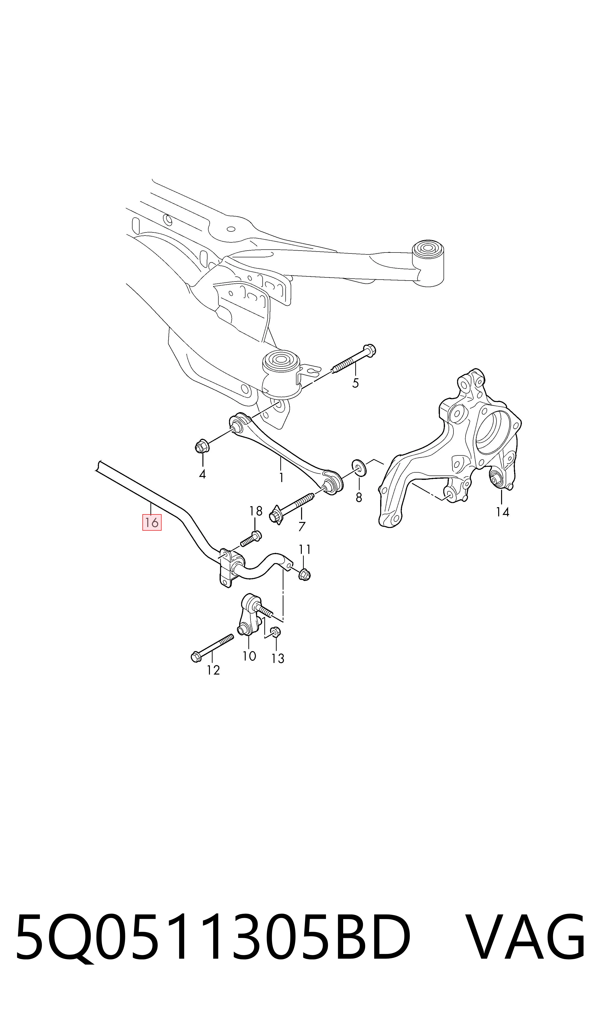 5Q0511305BD VAG