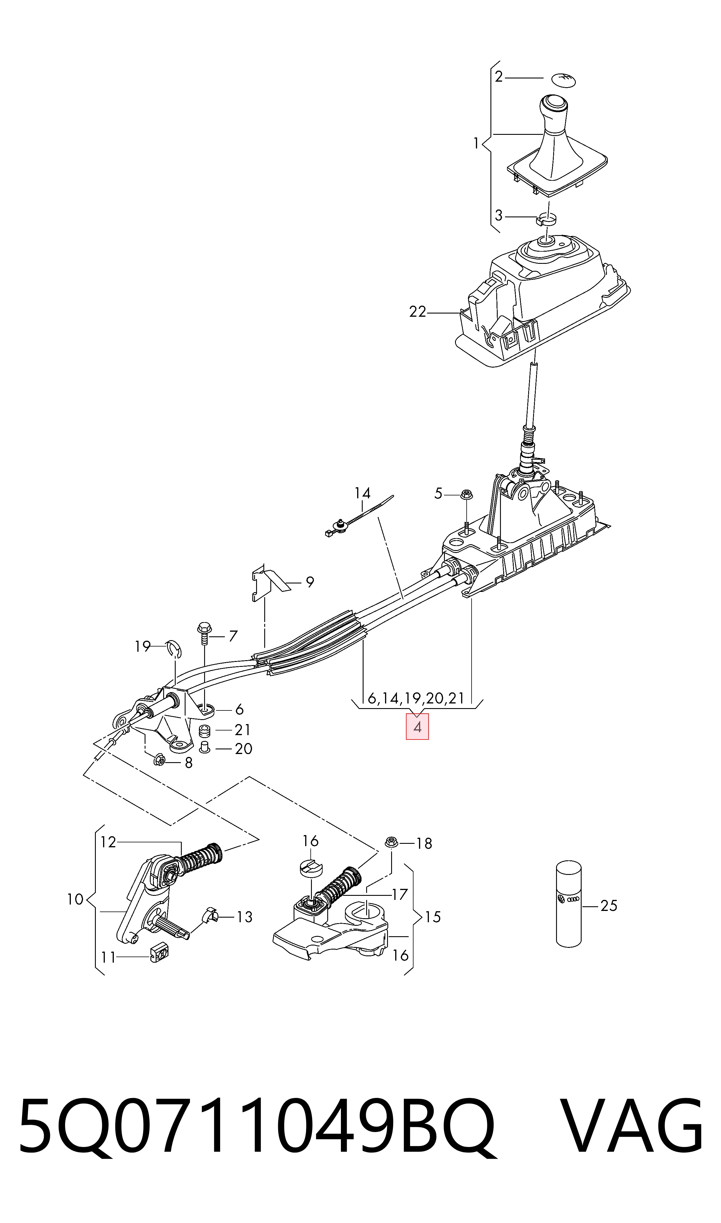 Comprar Mecanismo selector de marchas Volkswagen T-ROC A11, D11 a bajo precio
