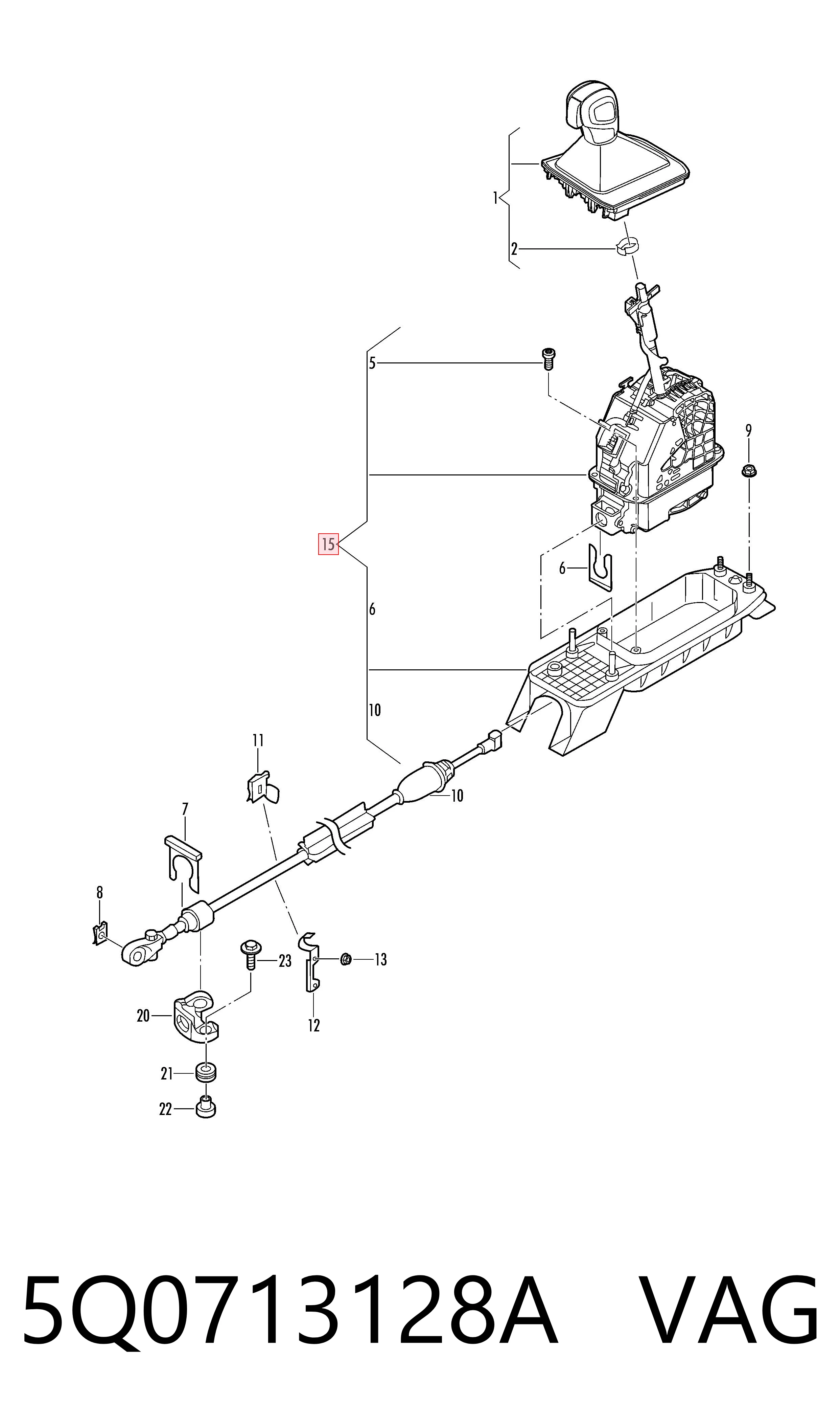 Sensor de posición del selector de la transmisión automática VAG 5Q0713128A precio, desde 71,28 EUR