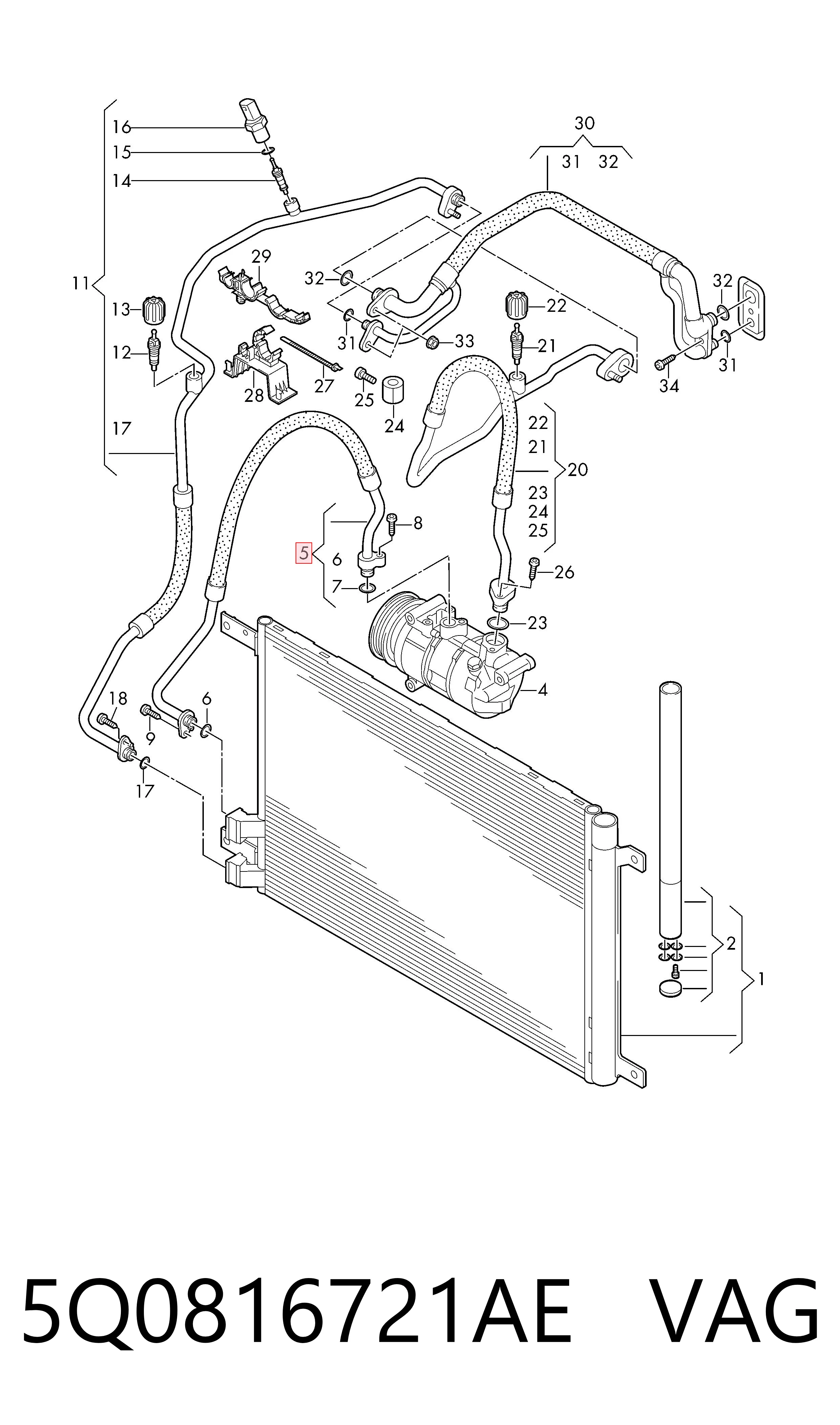  5Q0816721AE VAG
