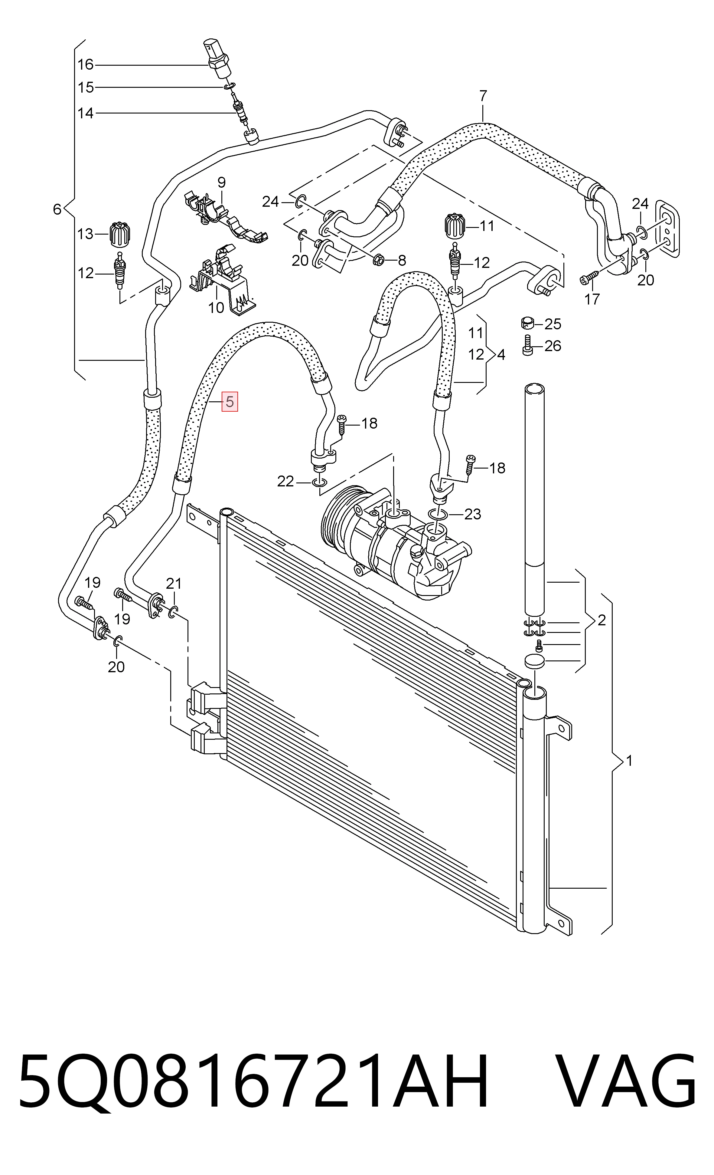 5Q0816721AH VAG