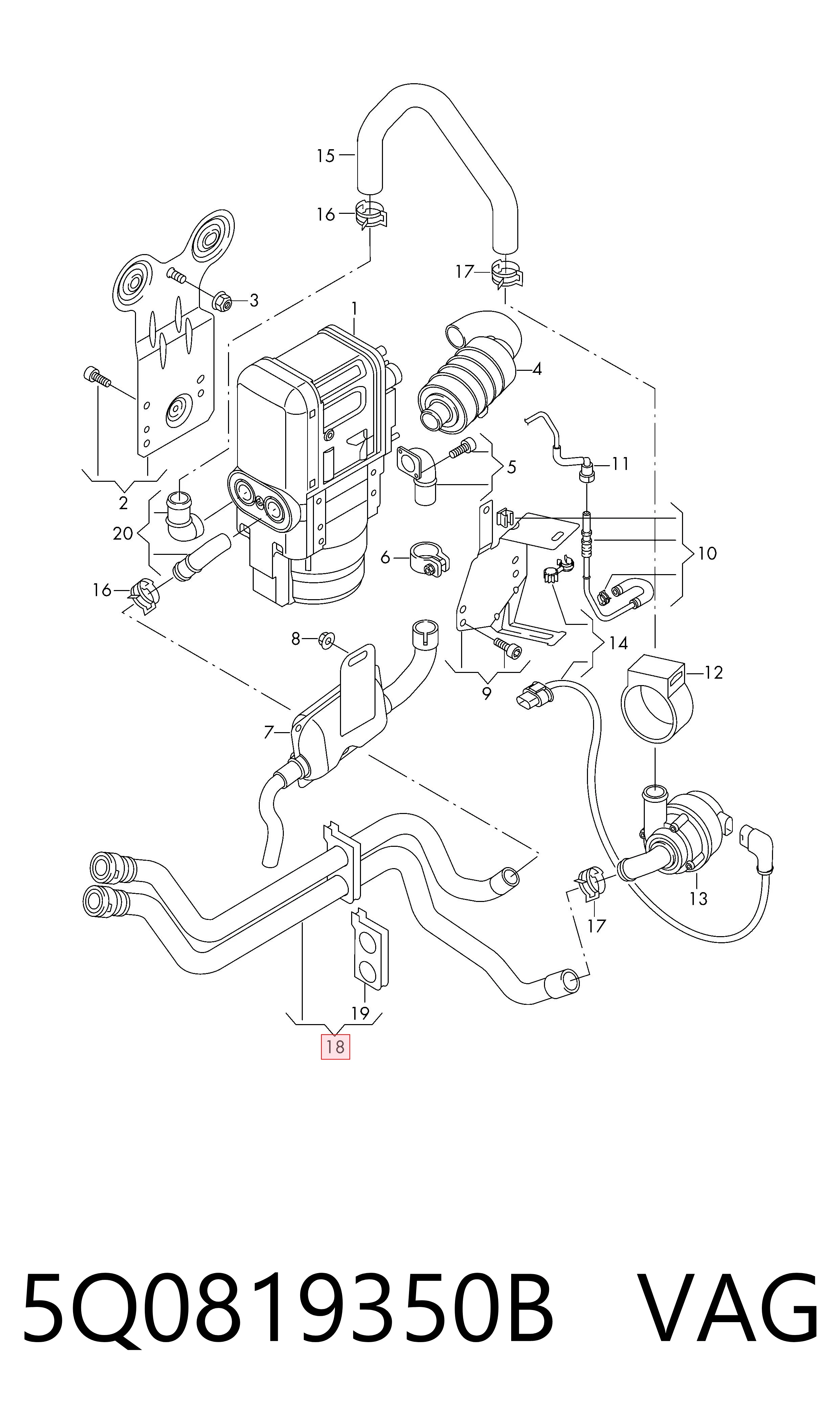 VAG 5Q0819350B precio, desde 97,31 EUR