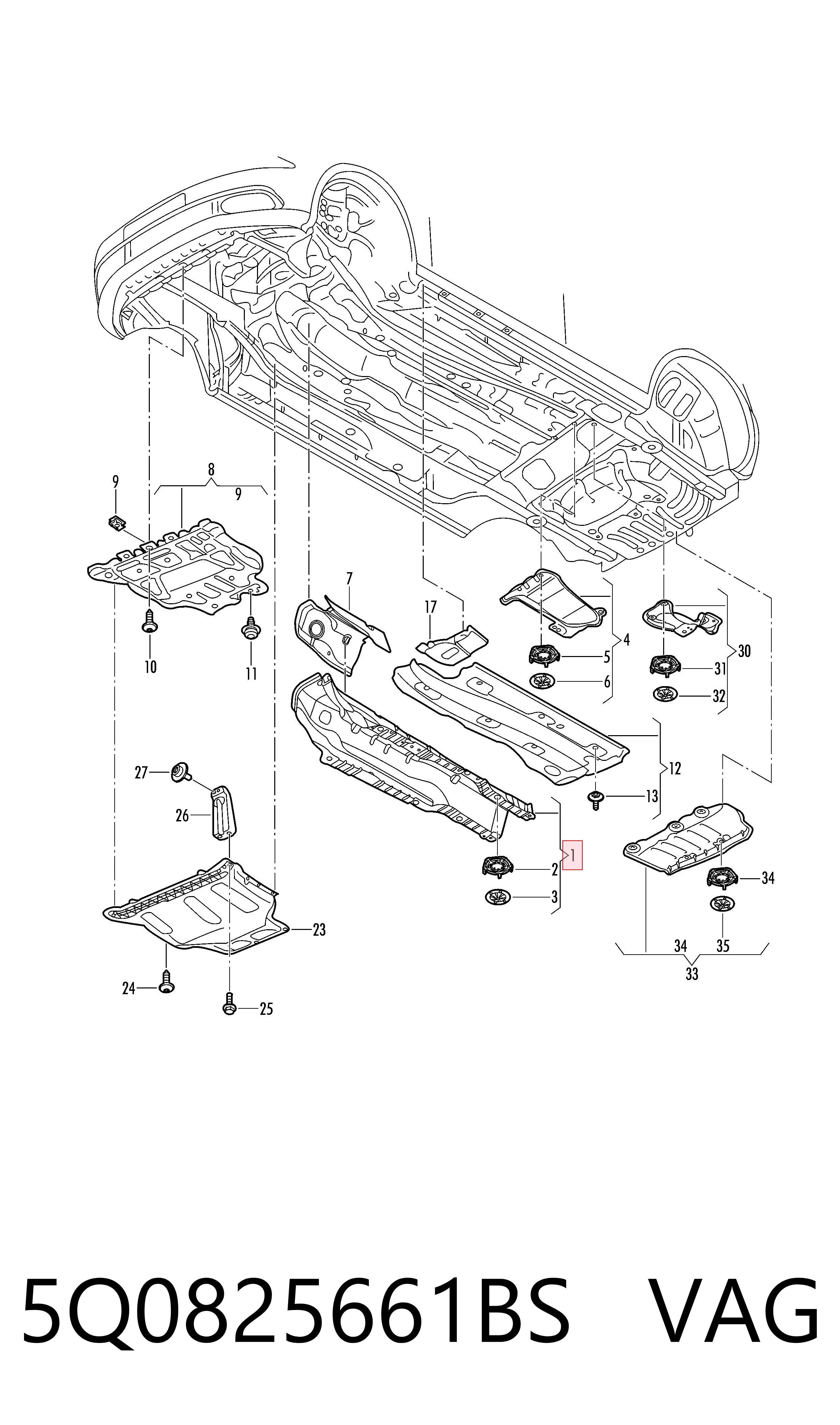  VAG 5Q0825661BS precio, desde 141,37 EUR