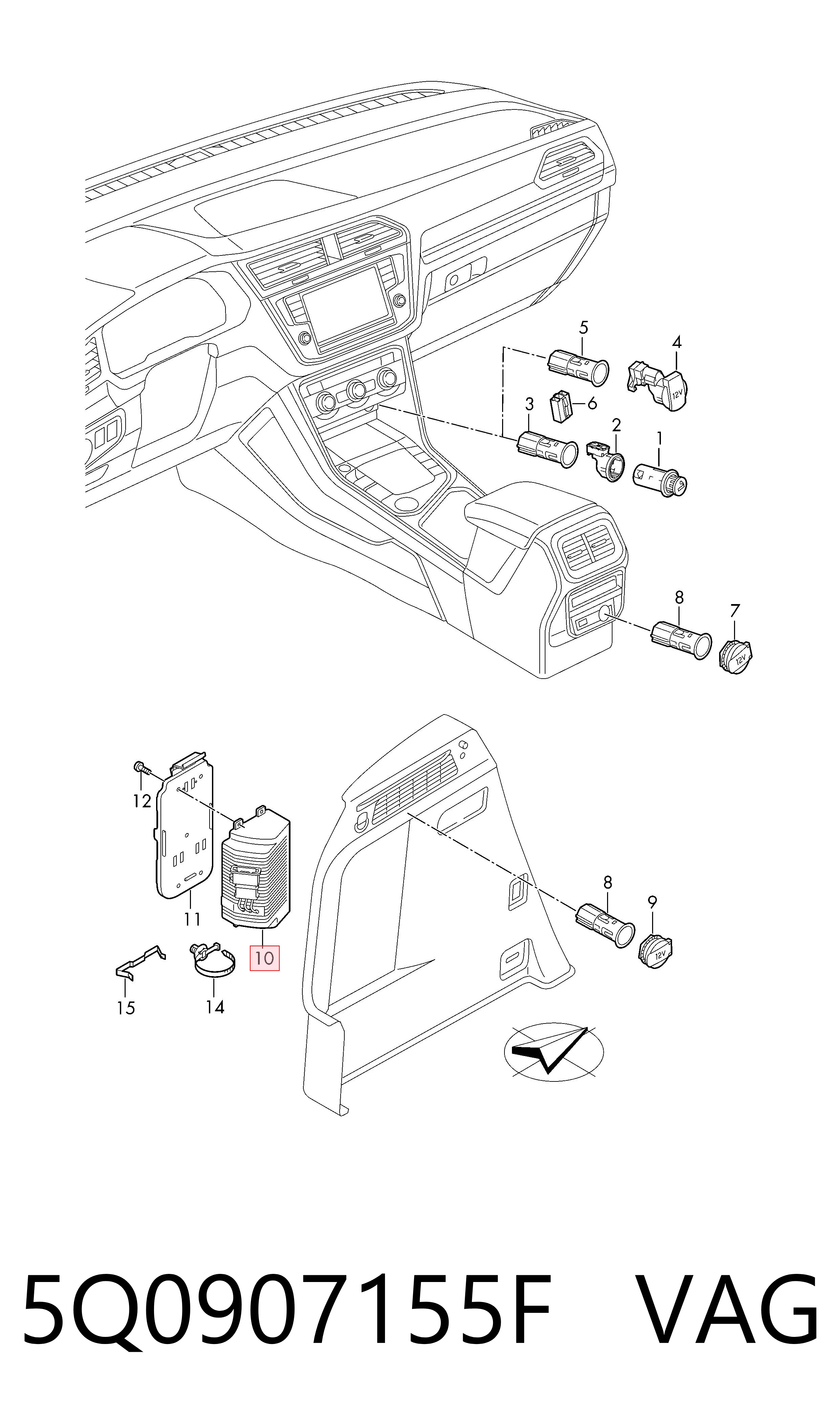 5Q0907155F VAG