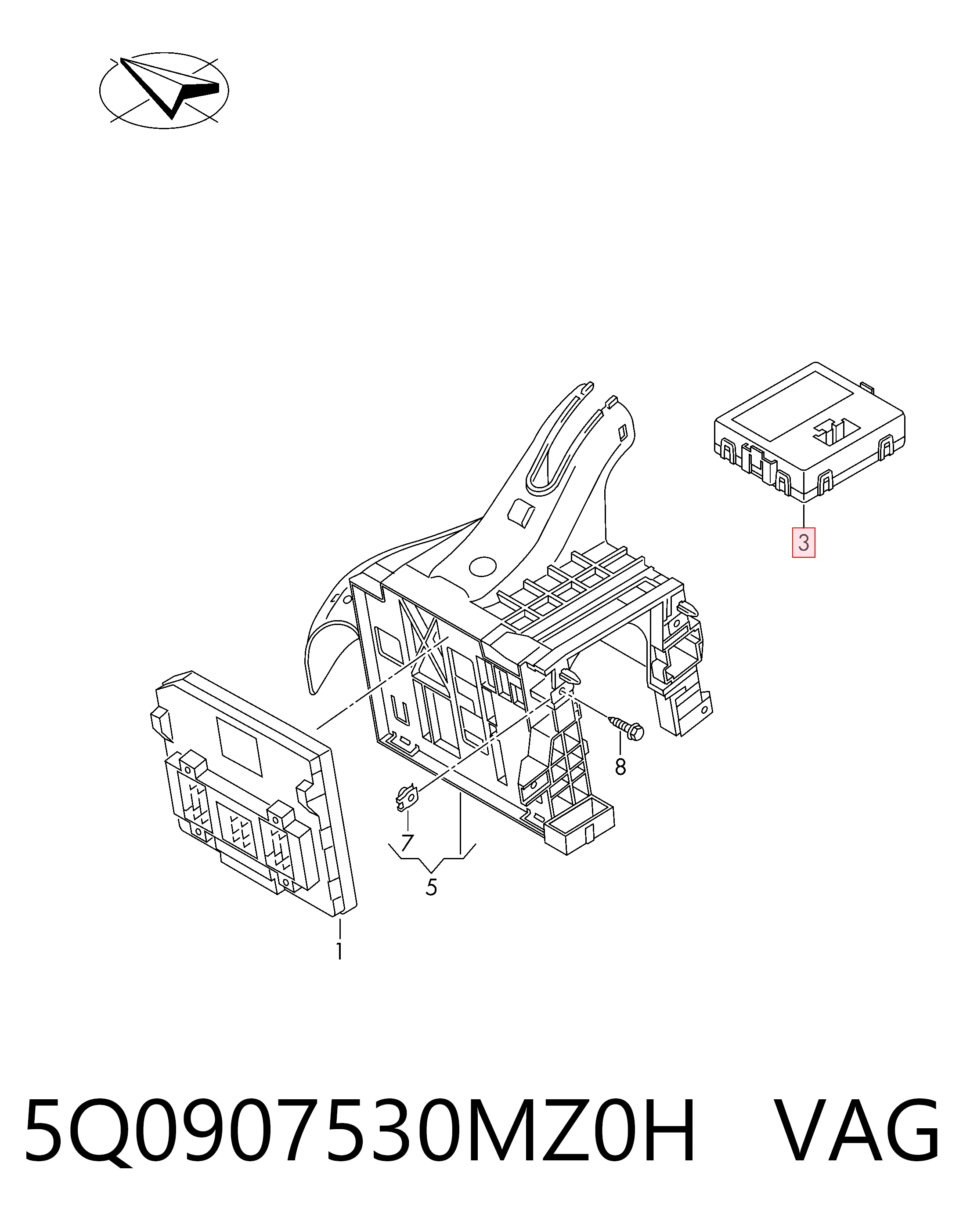 5Q0907530MZ0H VAG