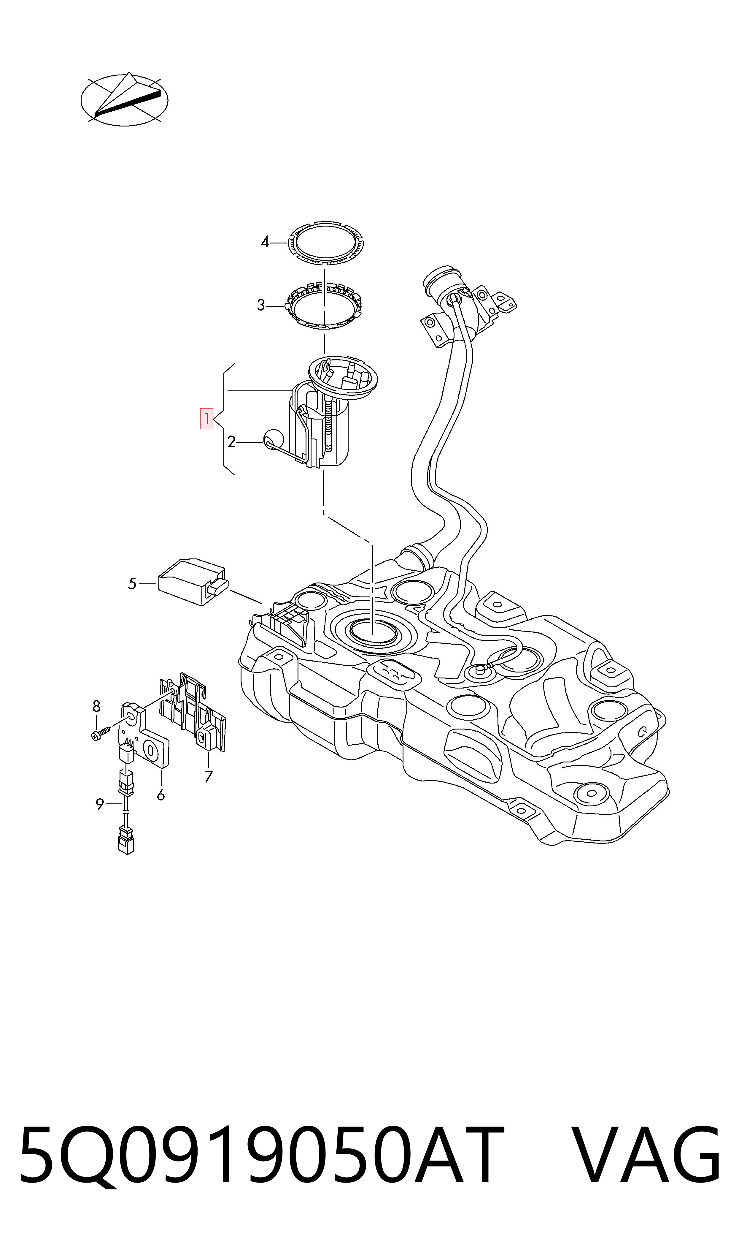 Comprar Bomba de gasolina Volkswagen Golf ALLTRACK VII BA5, BV5