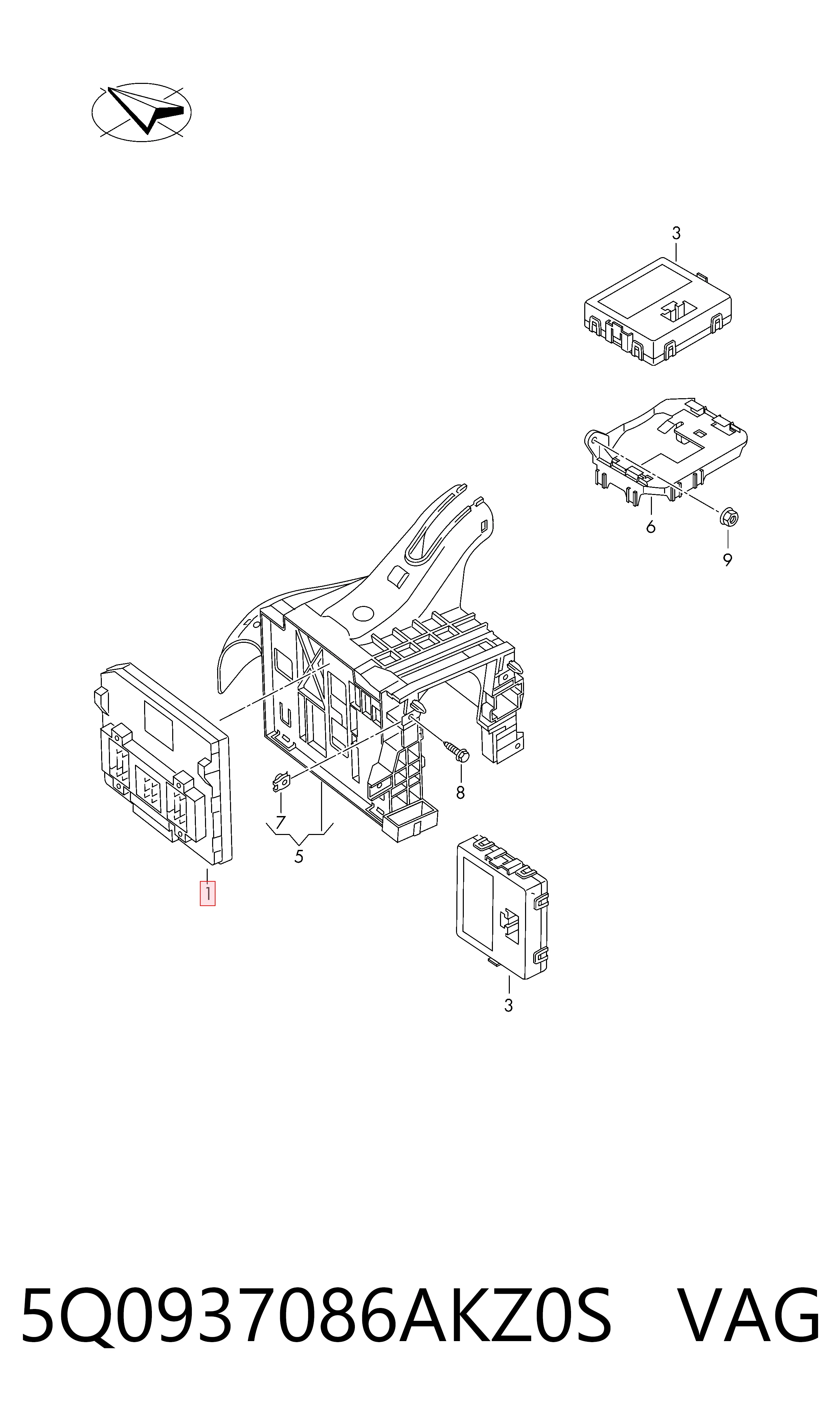 5Q0937086AKZ0S VAG