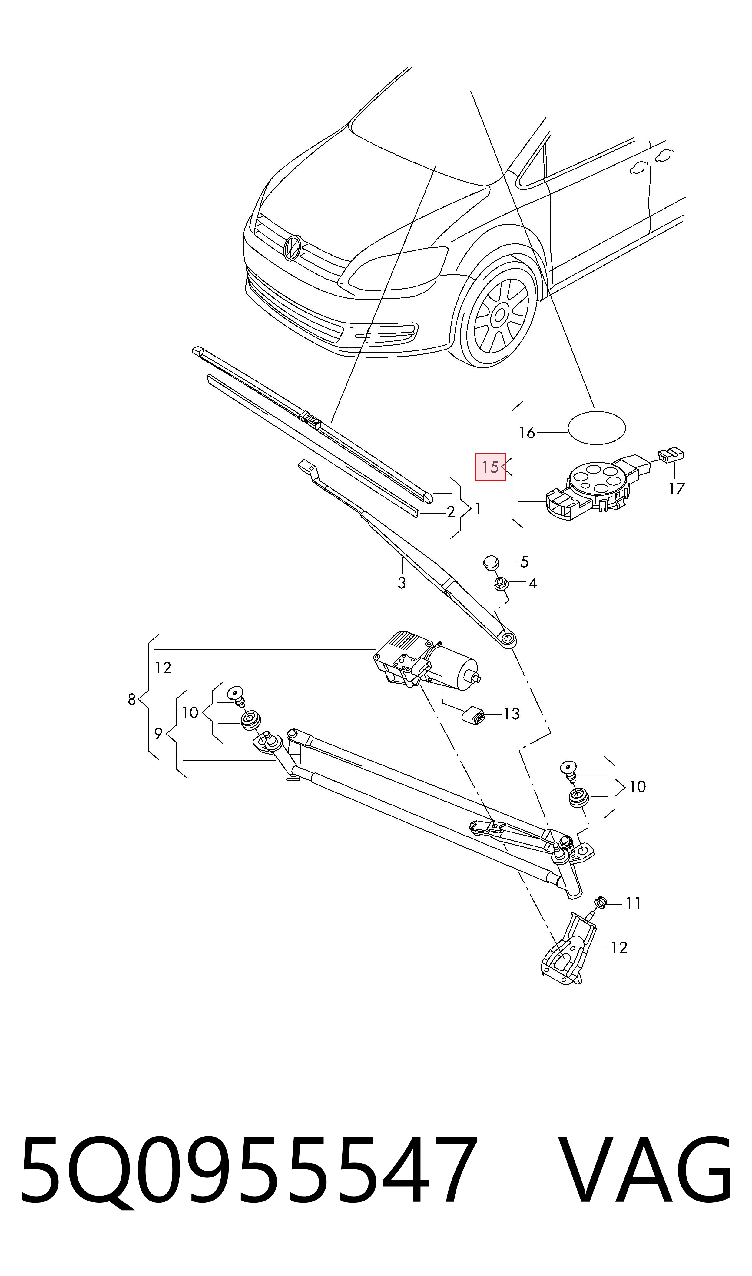  Sensor de lluvia Volkswagen Jetta 7