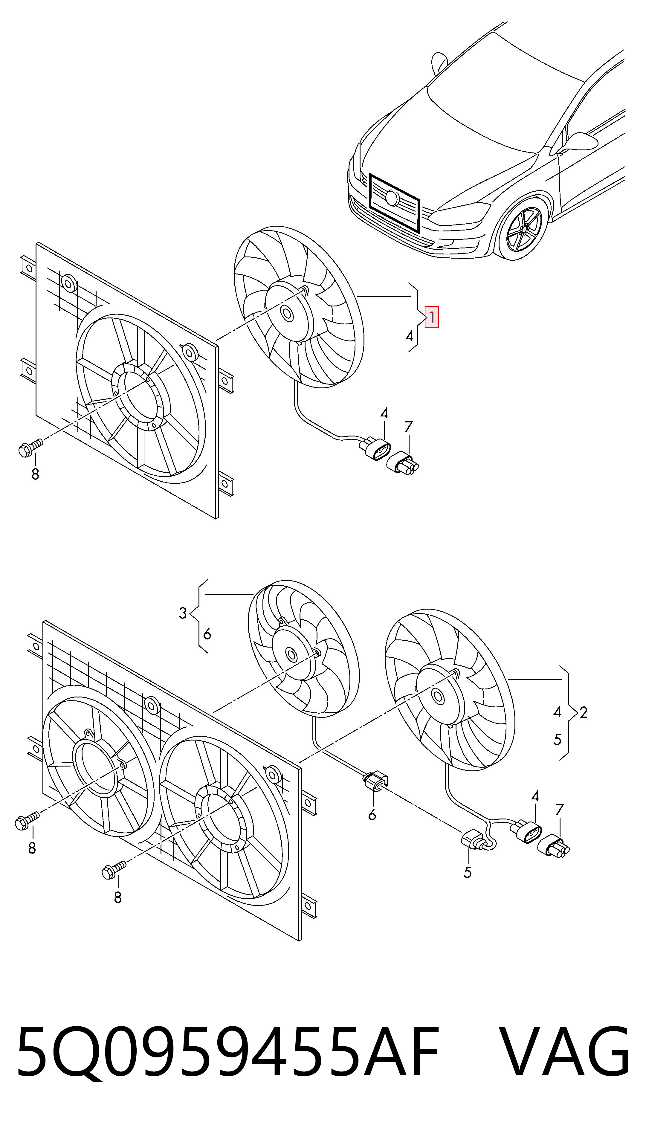 Ventilador de refrigeración AND 51121016