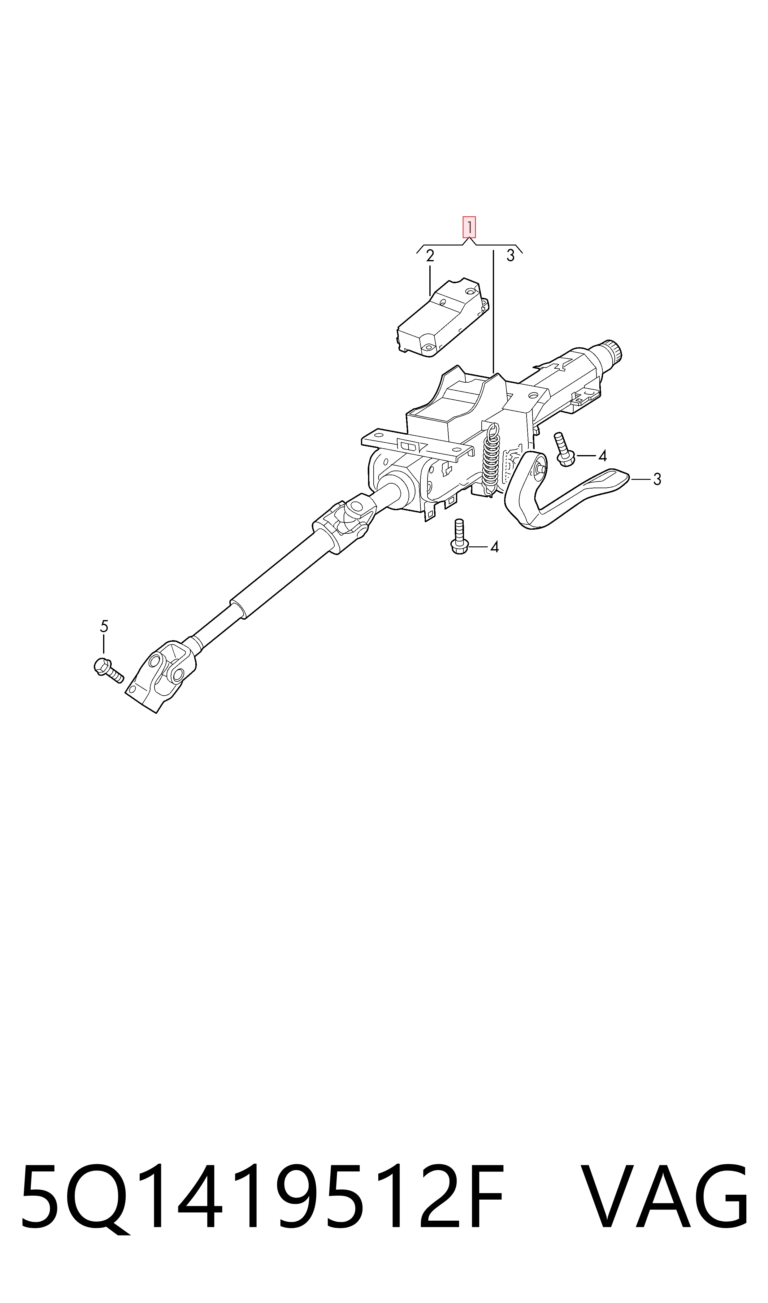 Comprar Columna dirección Audi Q3  F3B
