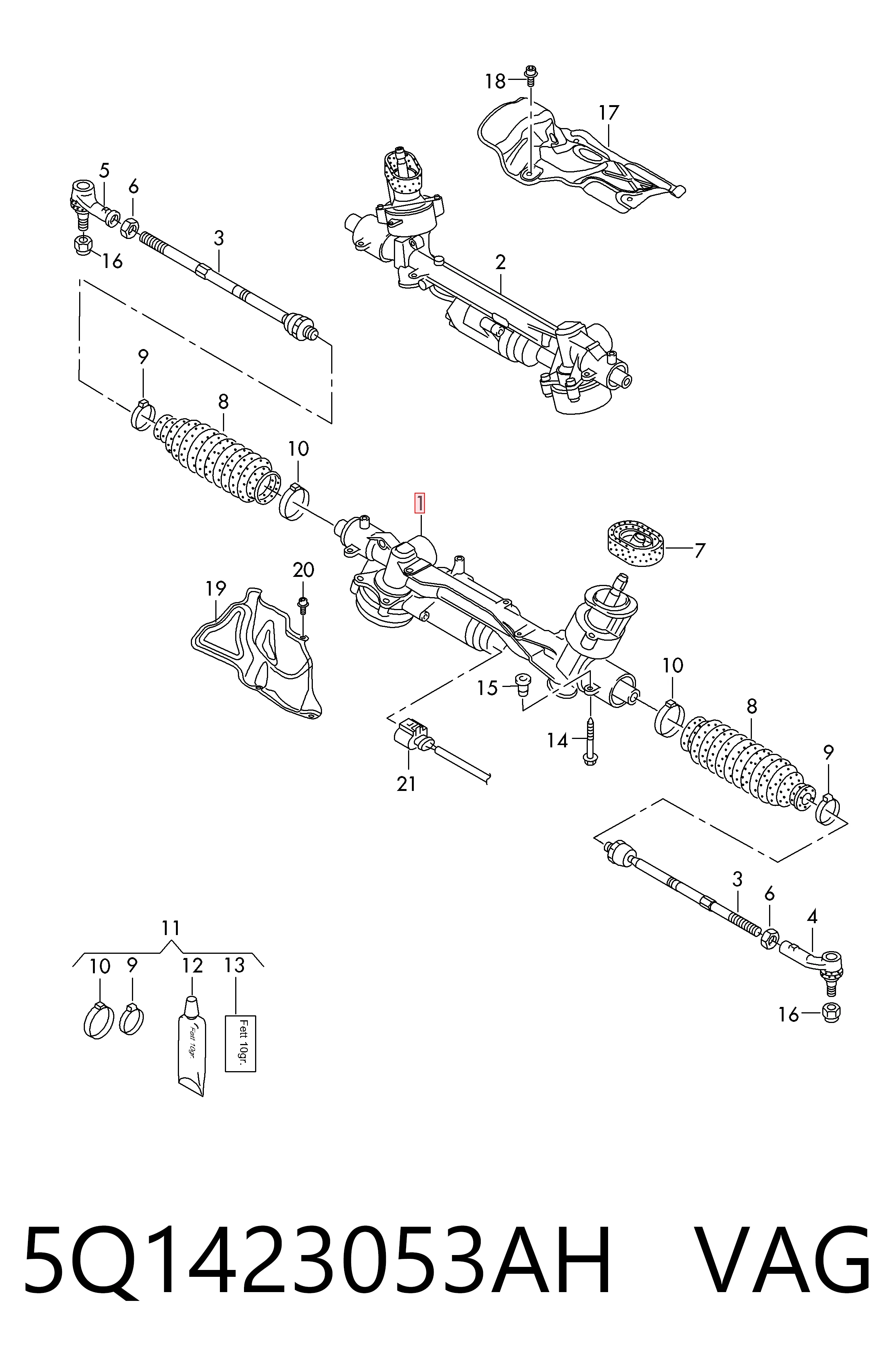 Engranaje de dirección Bosch KS00003784 precio, desde 487,87 EUR