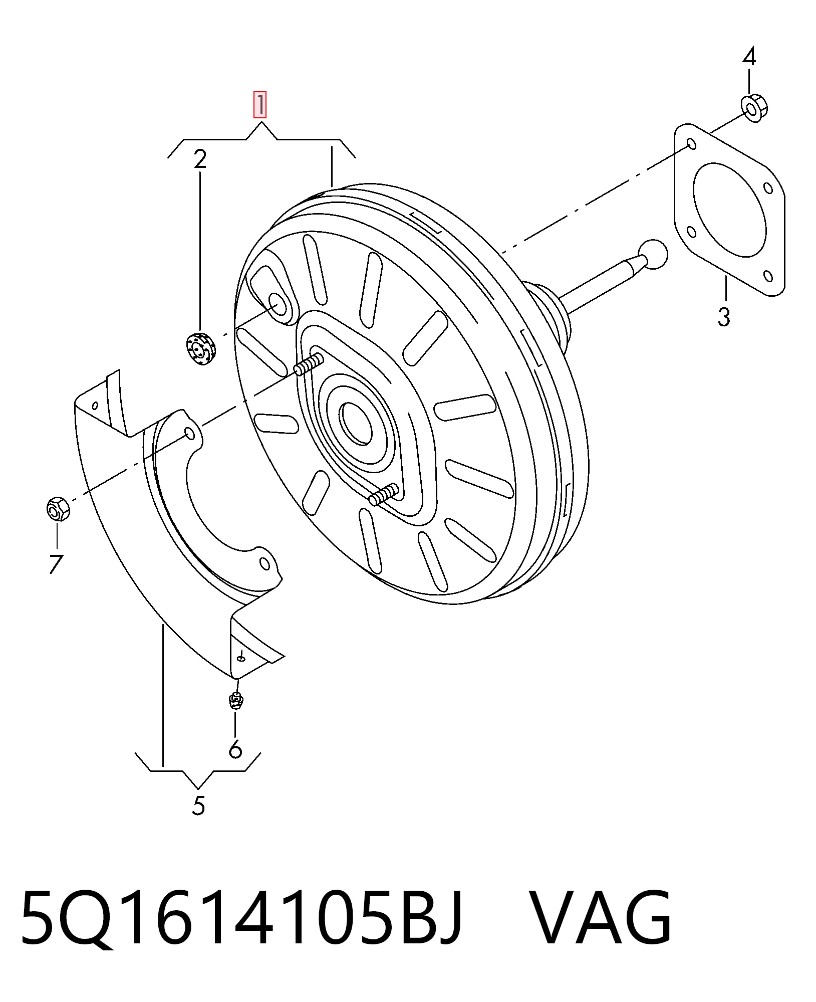 Servofreno para Seat Leon III 5F1