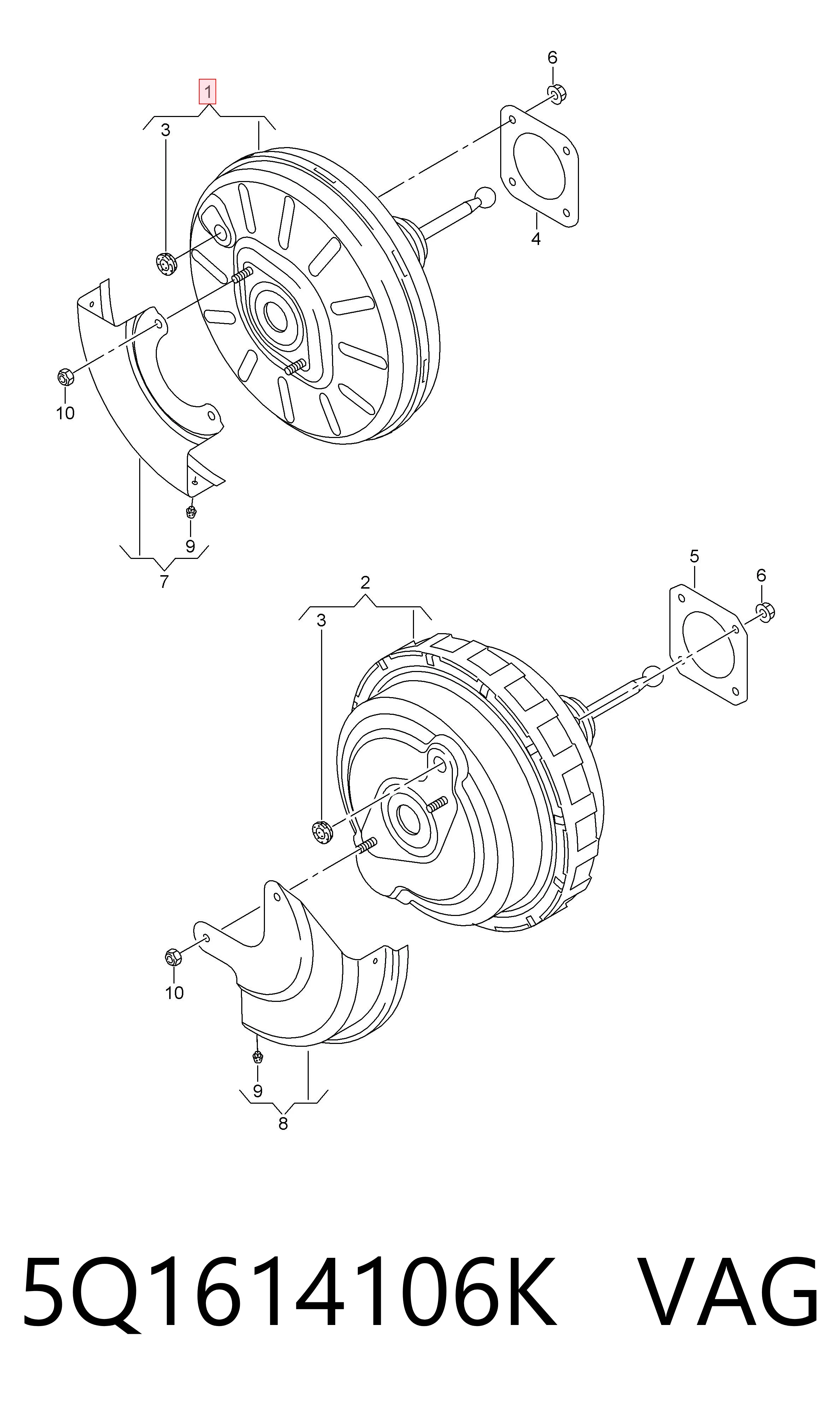  Servofreno Seat Leon 3