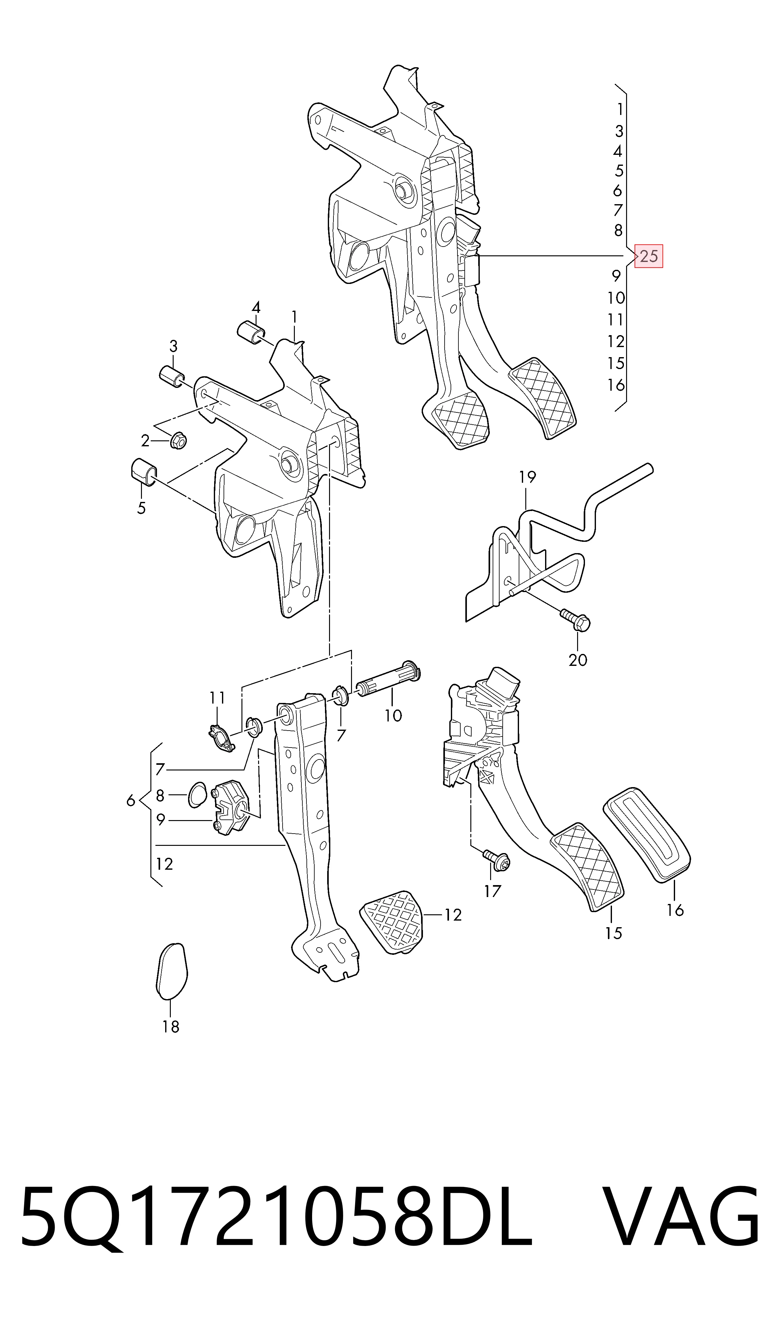 5Q1721058DL VAG